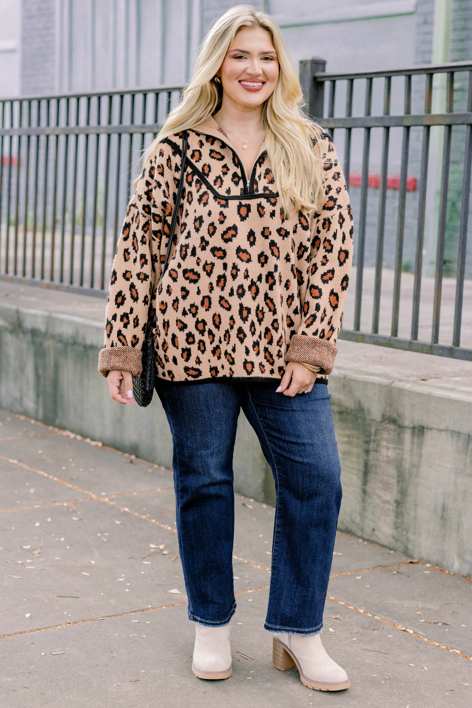 Falling For Fall Sweater, Leopard - Giverhouse