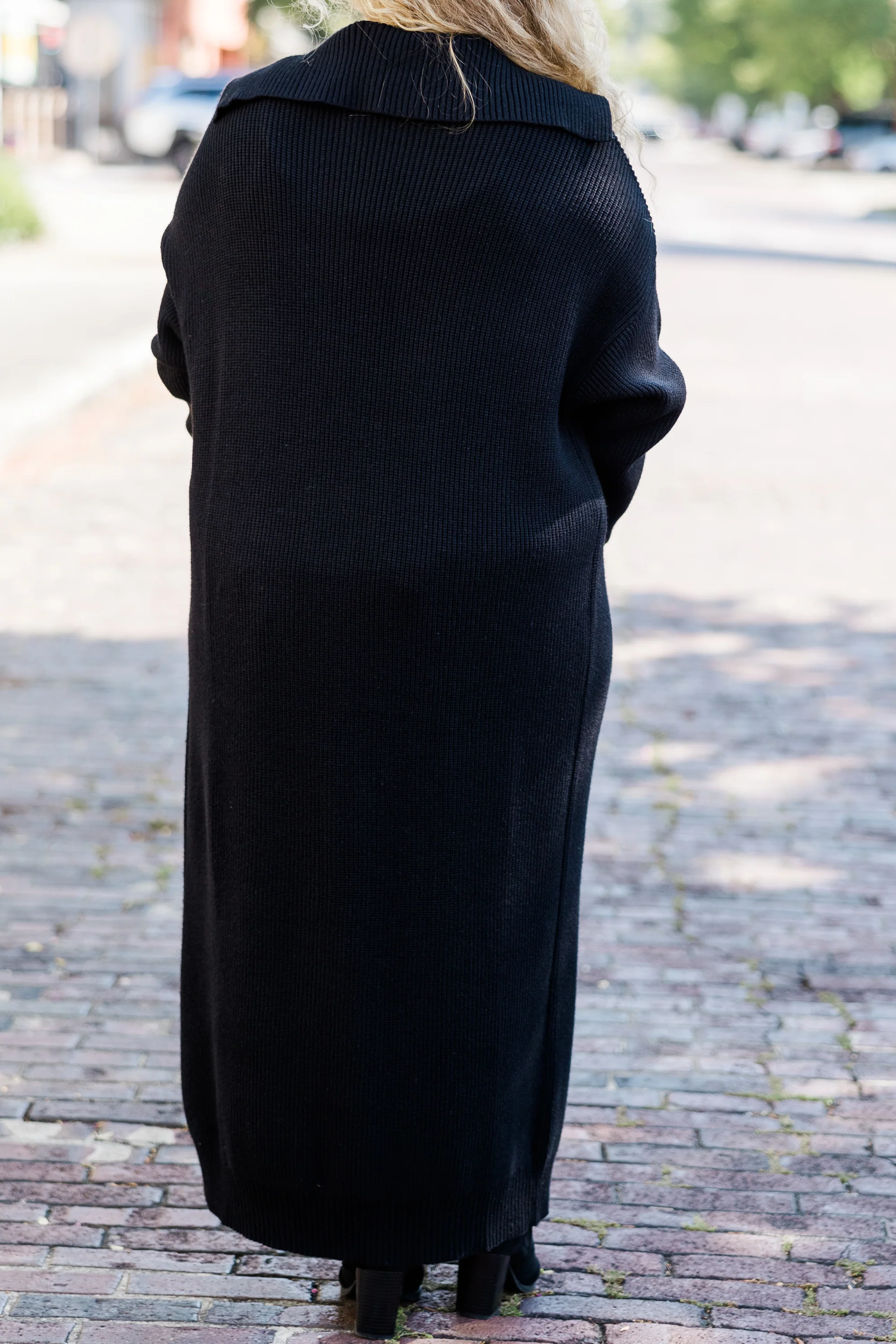 Maple Leaf Cardigan, Black - Giverhouse