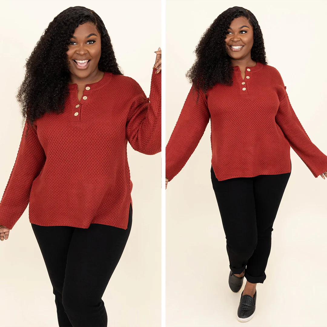 Leave A Clue Top, Red - Giverhouse