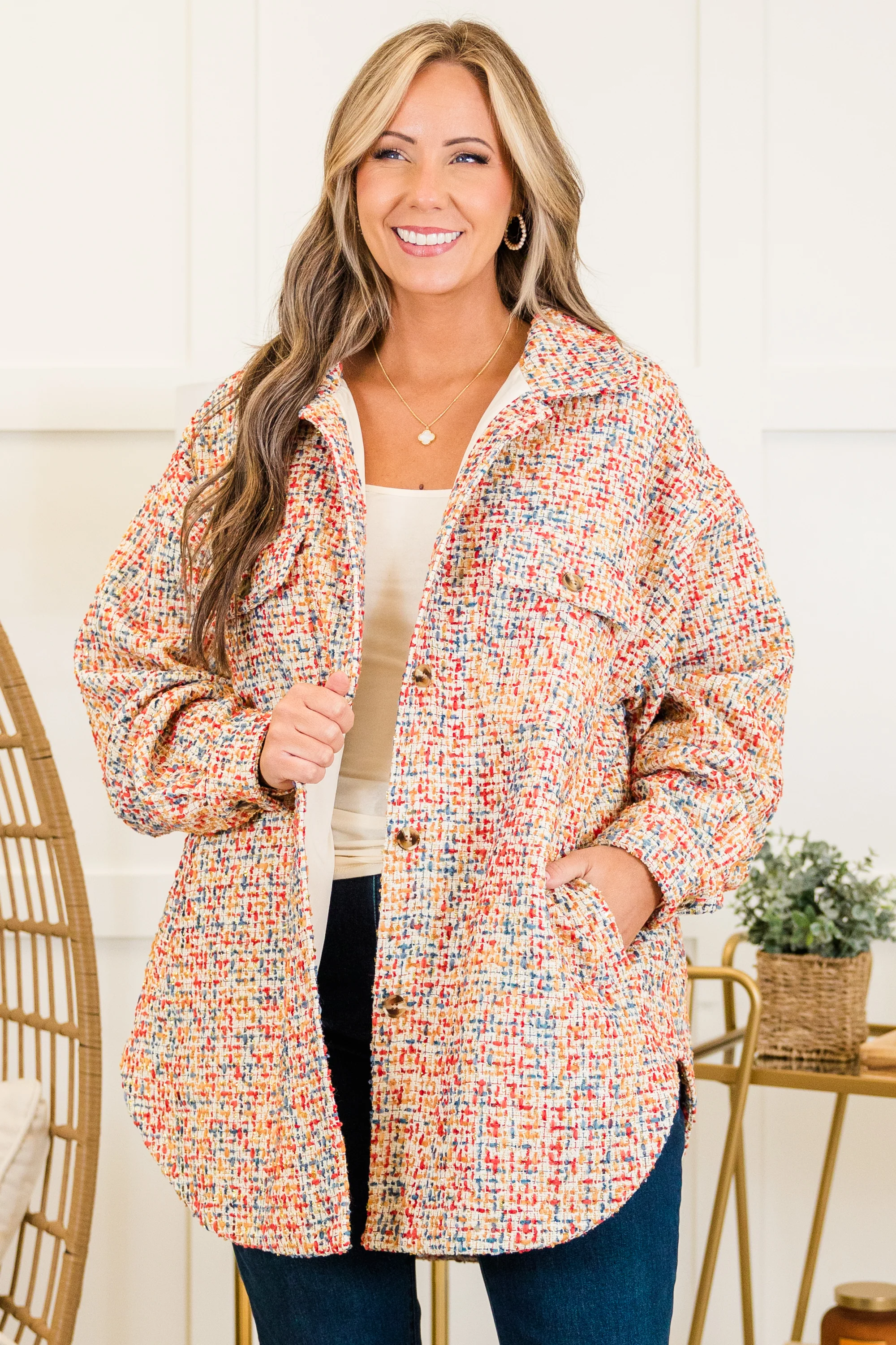 Feeling The Breeze Jacket, Multi - Giverhouse