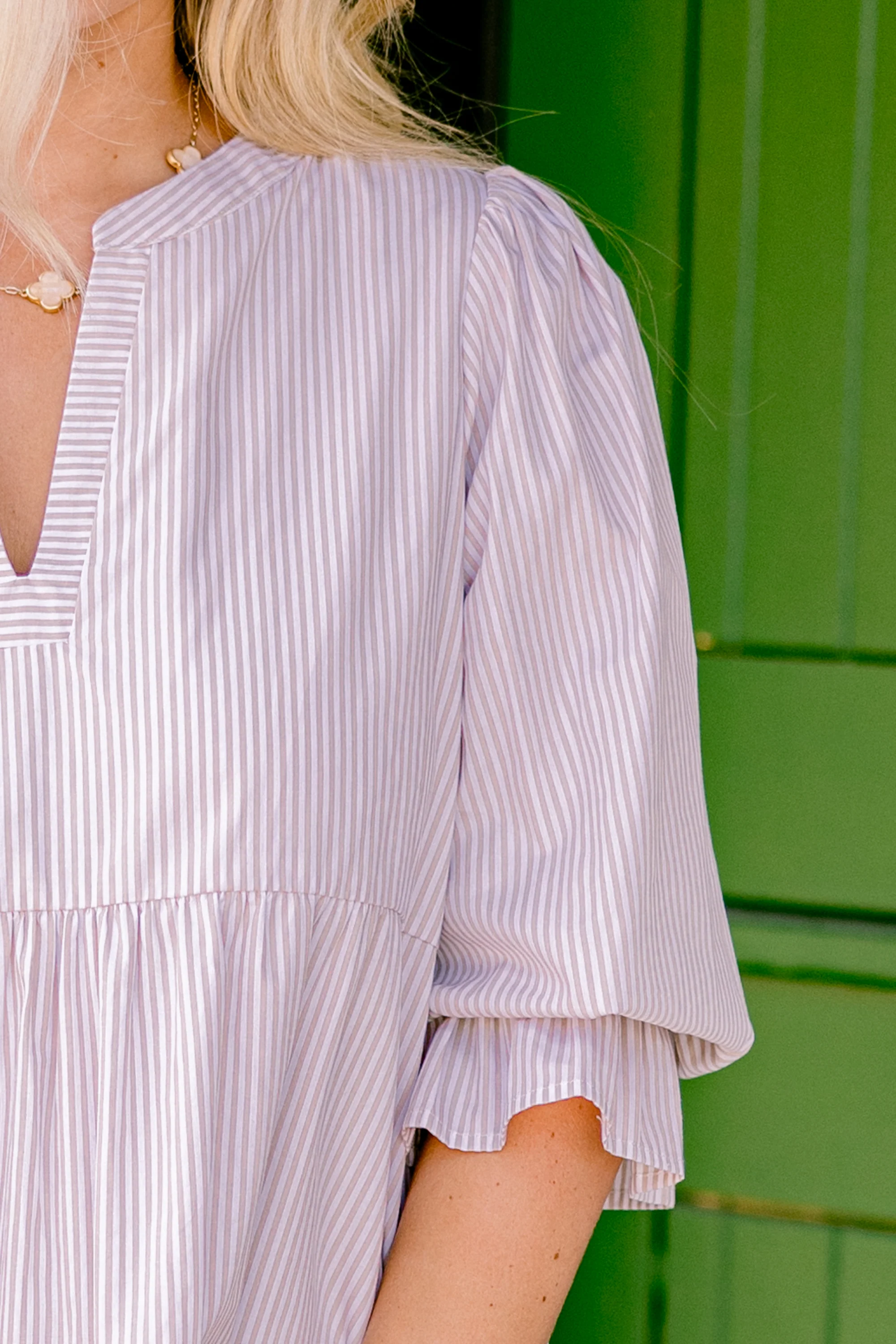 What You Know Dress, Brown Stripe - Giverhouse