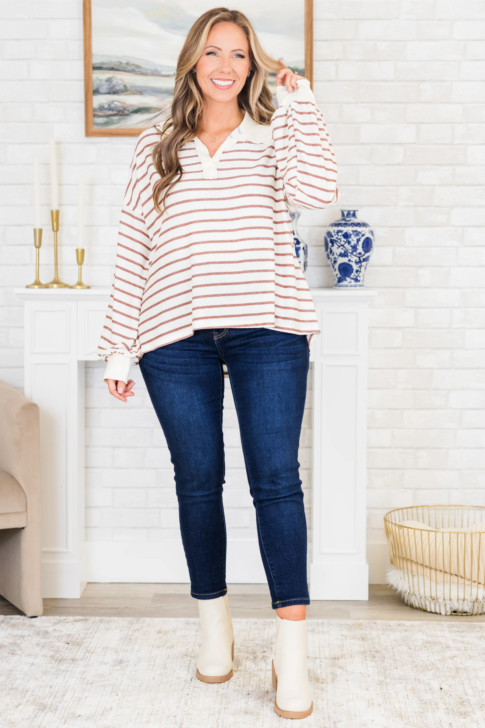 My Wants And Needs Top, Brown - Giverhouse