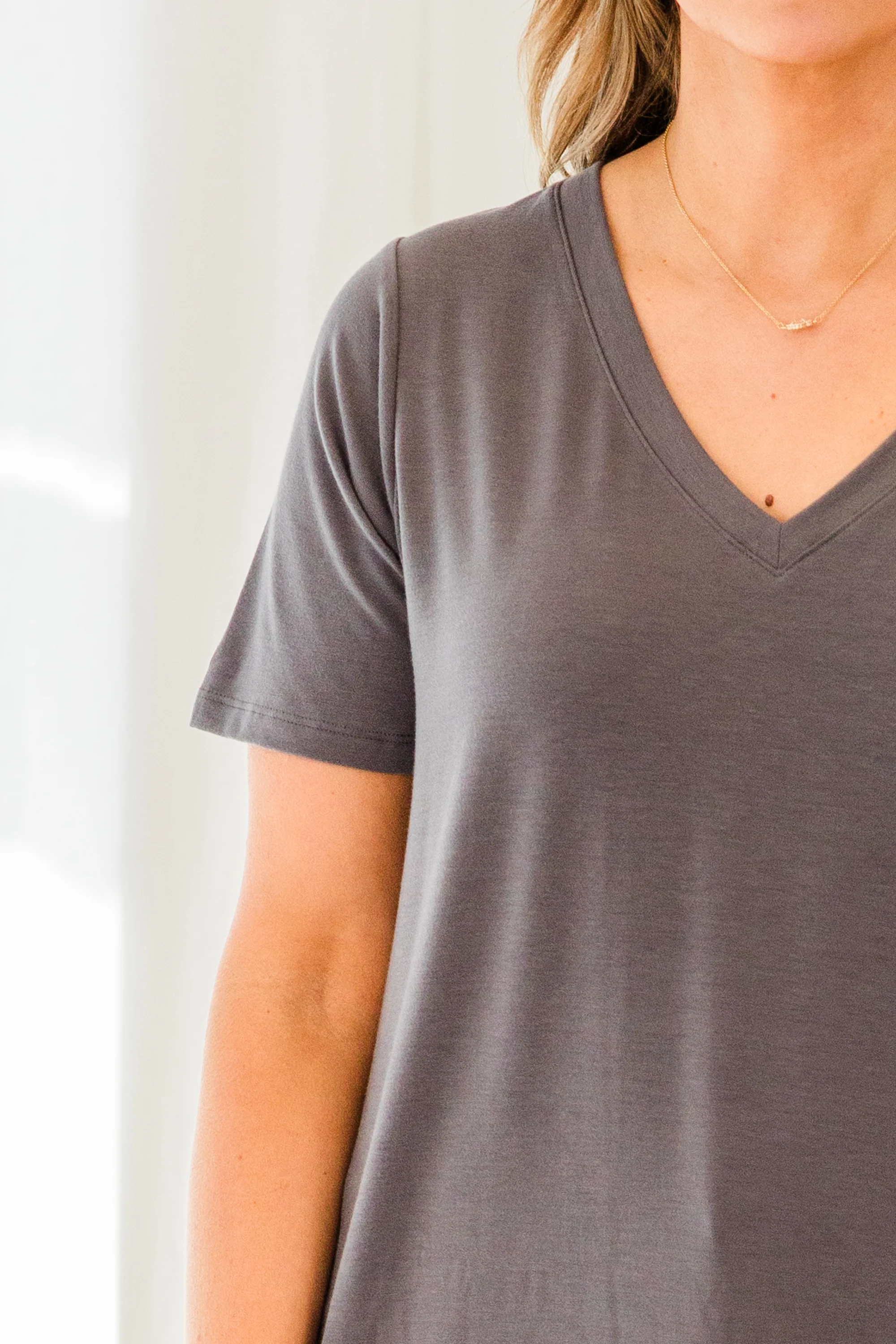 Take The Day Off Top, Ash Grey - Giverhouse