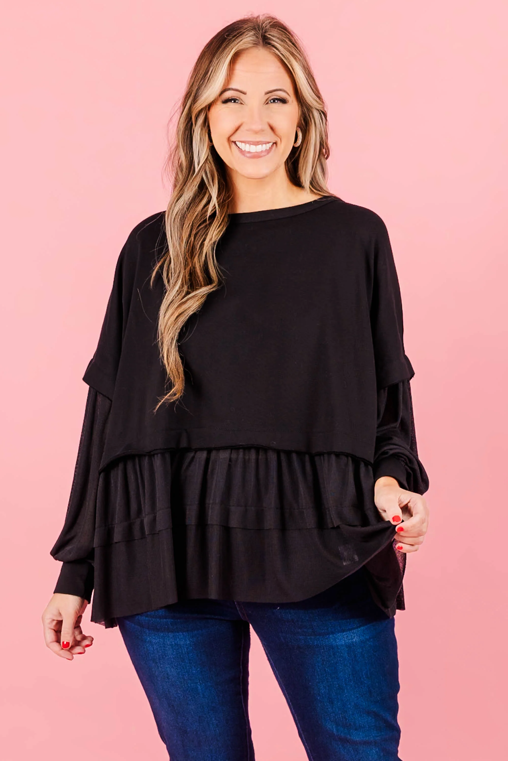 My Kind Of Fun Top, Black - Giverhouse