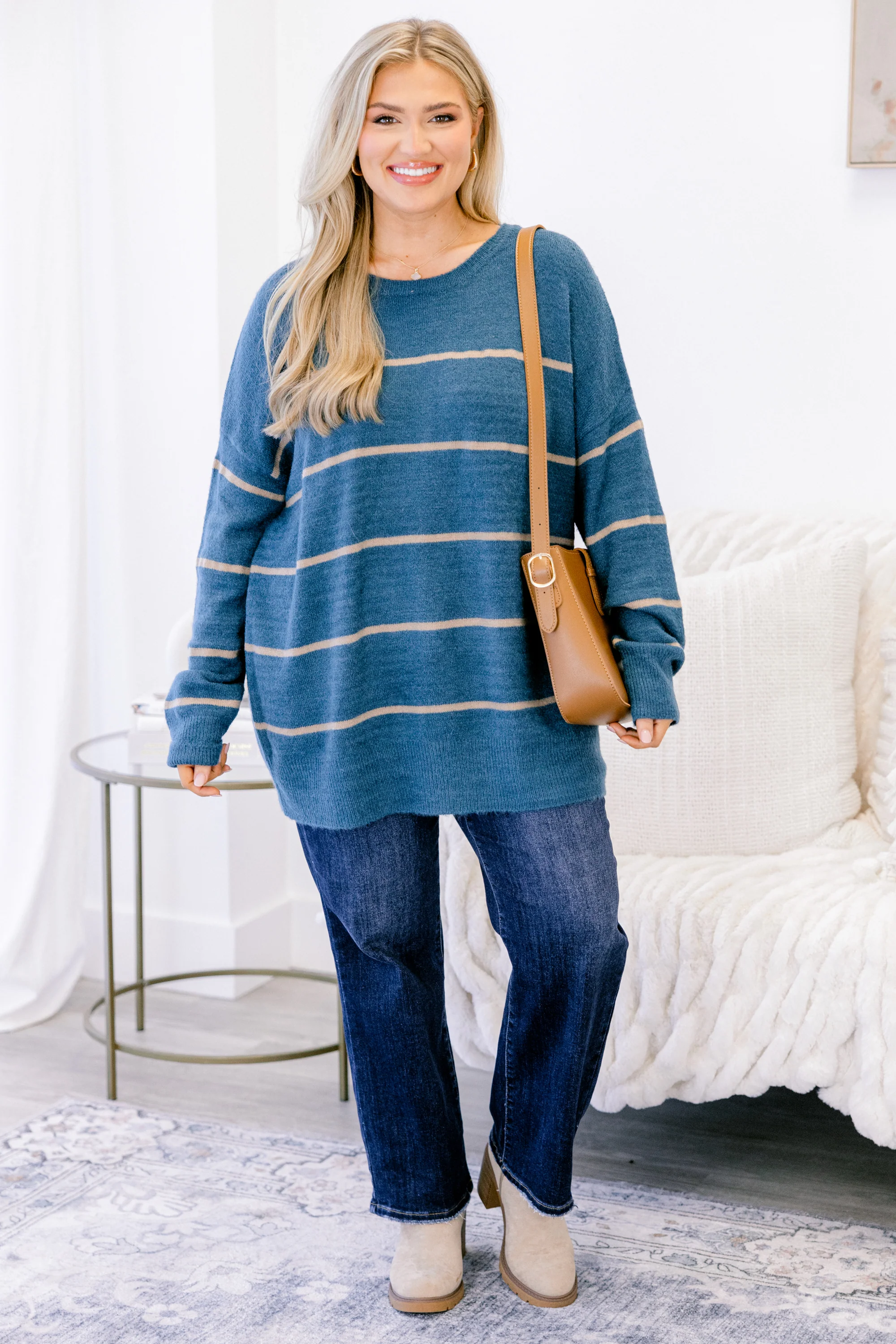 Slumber Party Sweater, Ocean Blue - Giverhouse