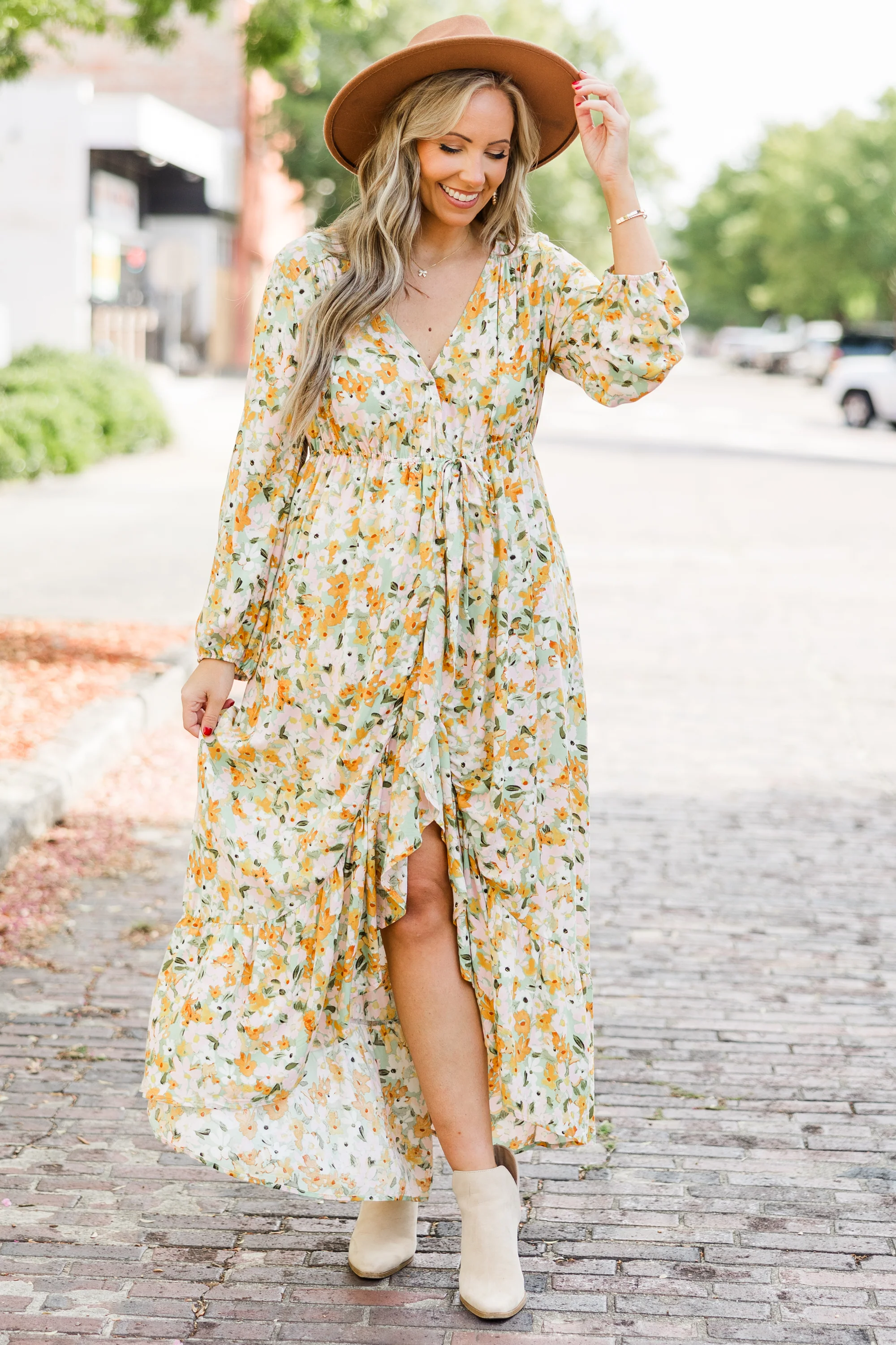 Talking Bout' My Girl Dress, Yellow - Giverhouse