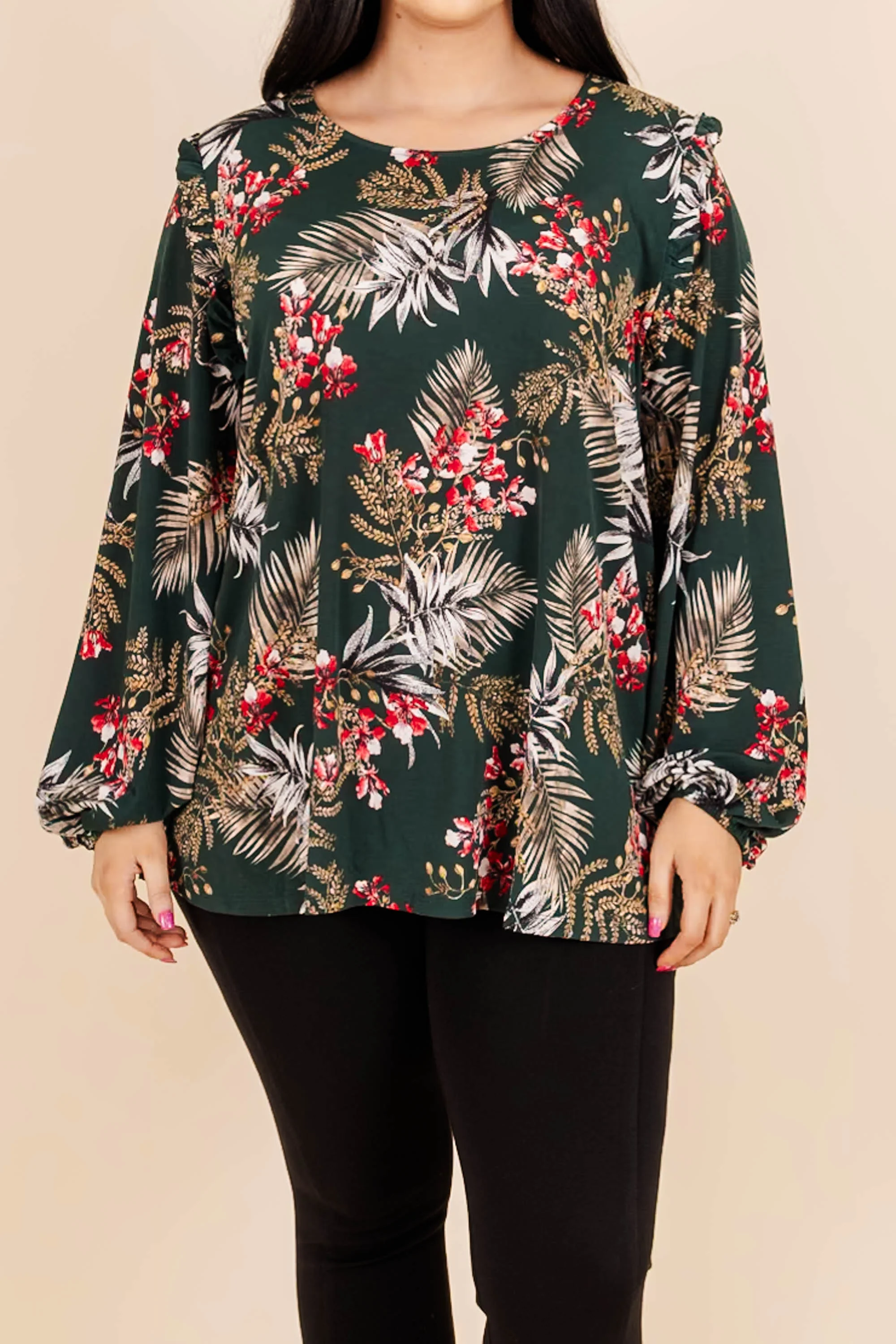 Awaken My Love Top, Green - Giverhouse