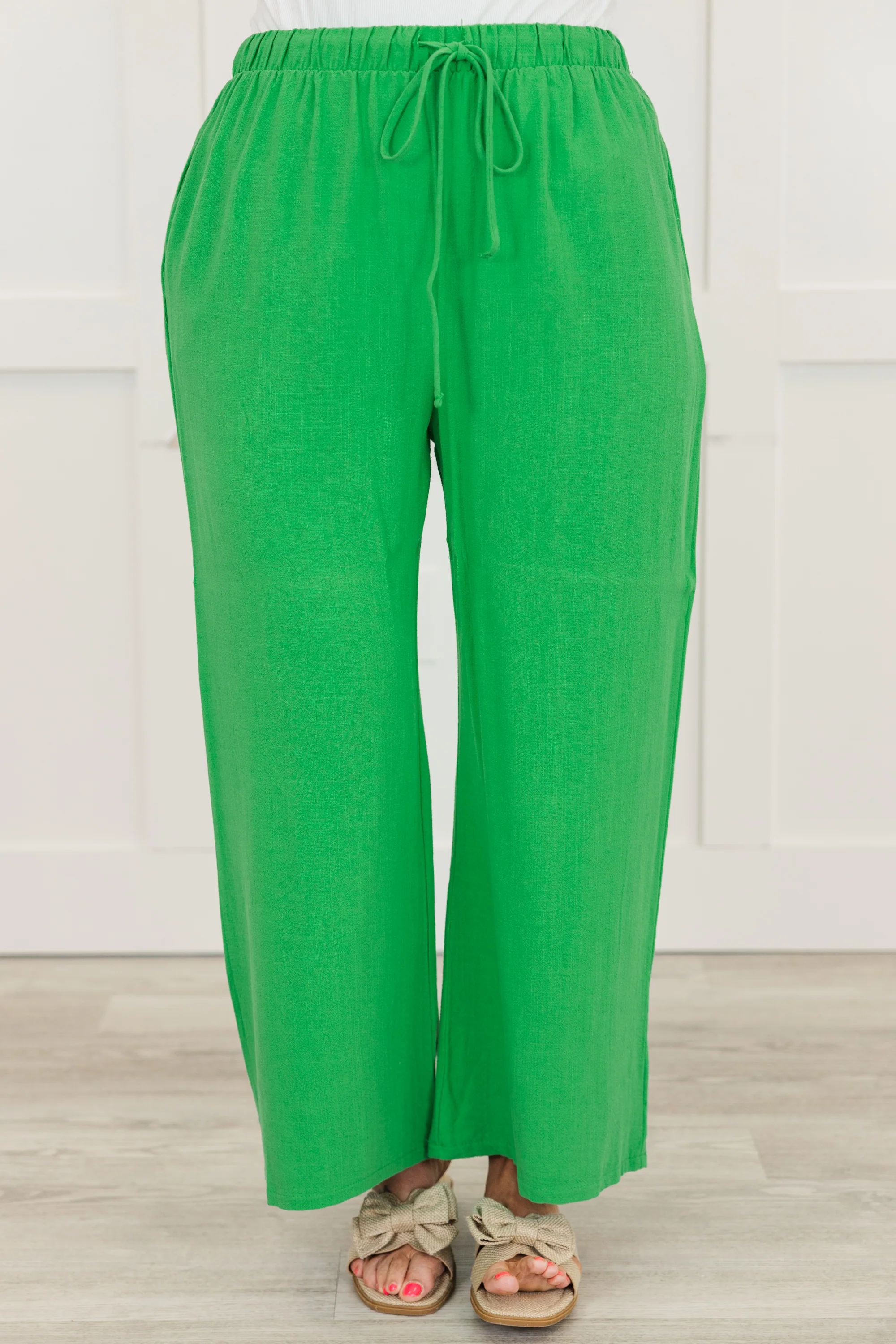 Let It Happen Pants, Kelly Green - Giverhouse