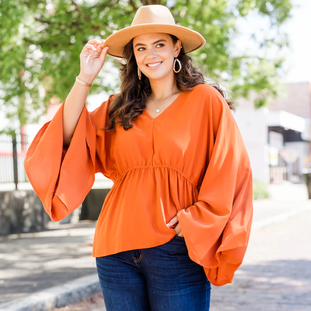 Snapdragon Top, Orange - Giverhouse