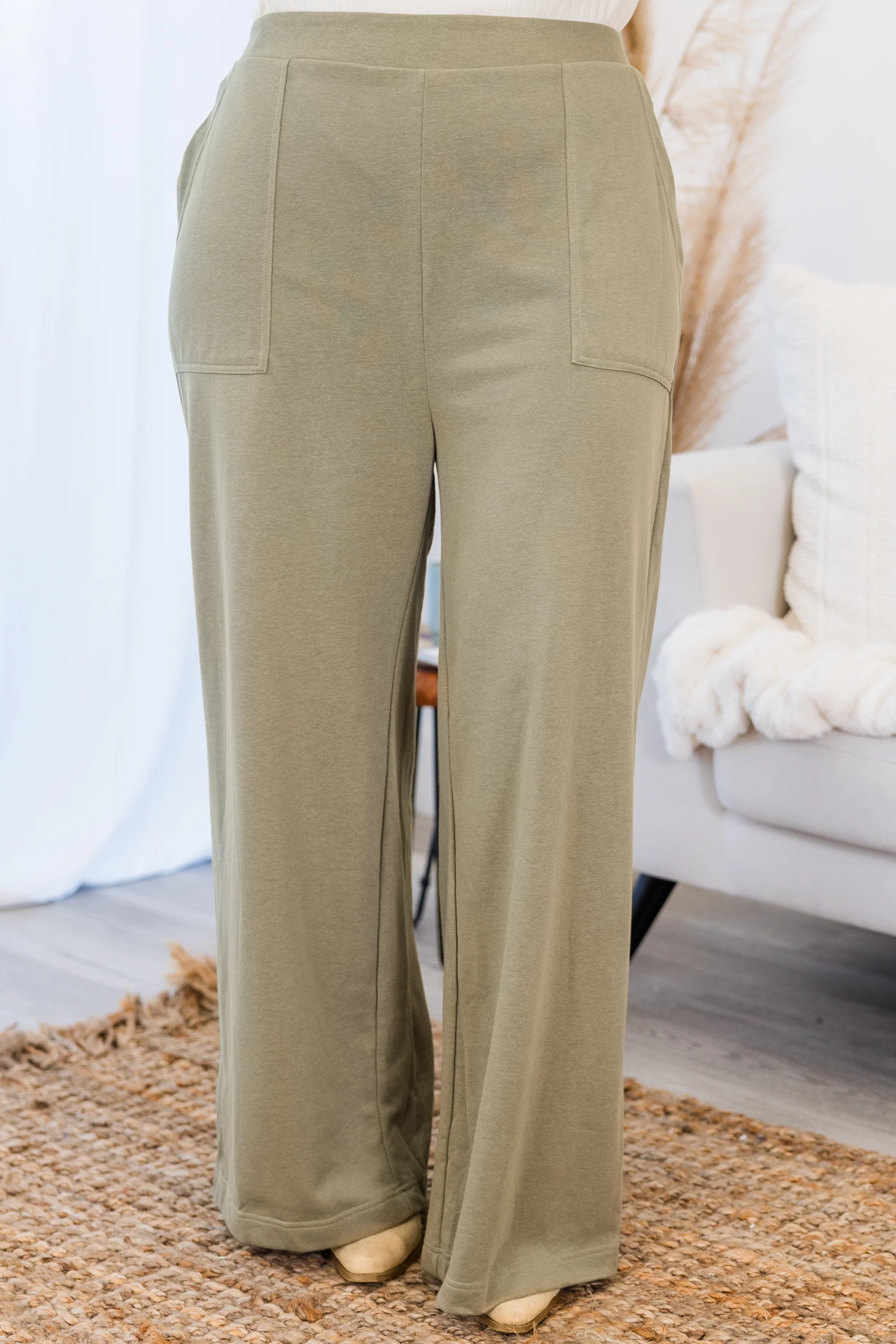 Two Steps Ahead Pants, Green - Giverhouse