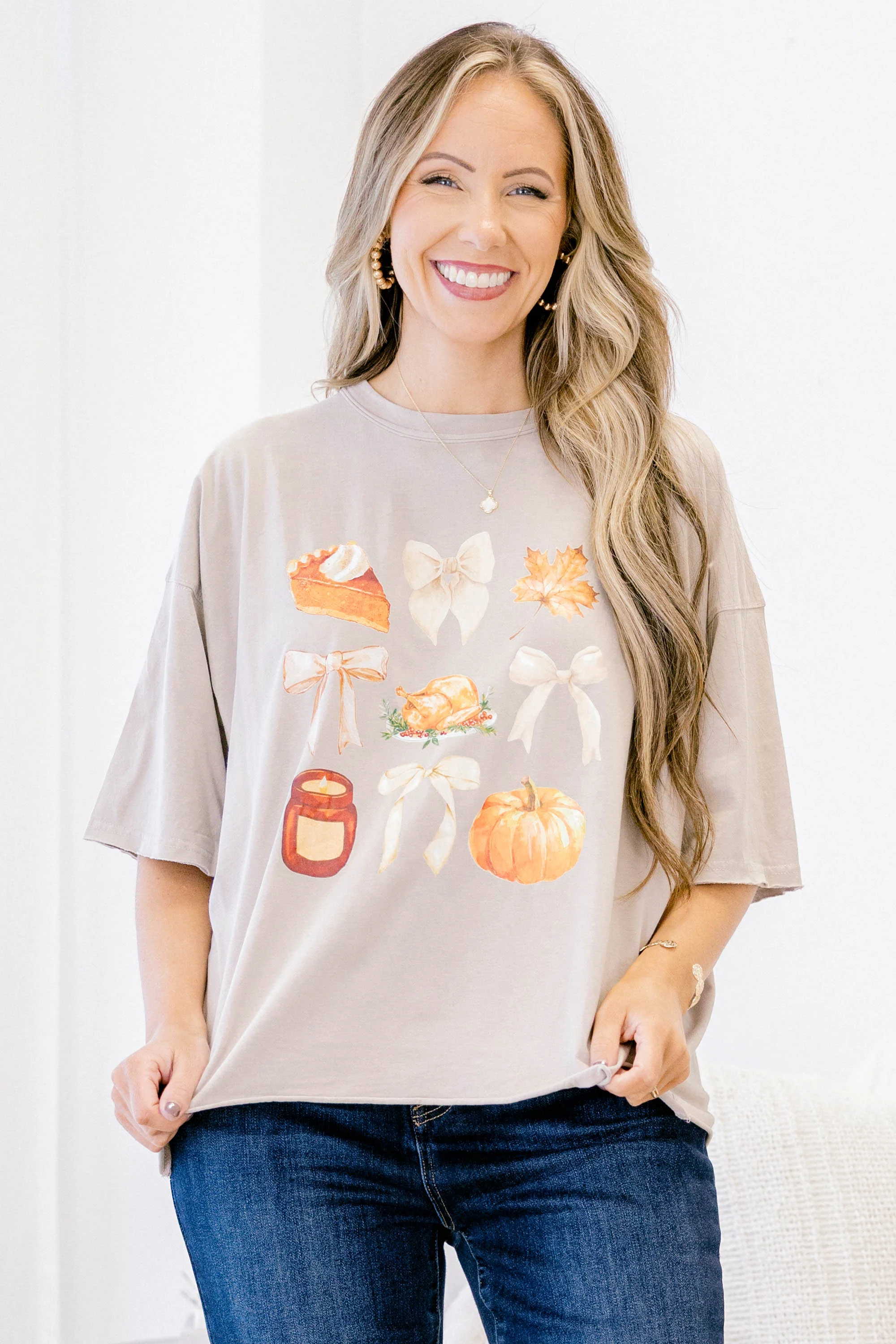 Favorite Foods Vintage Wash Tee, Stone - Giverhouse