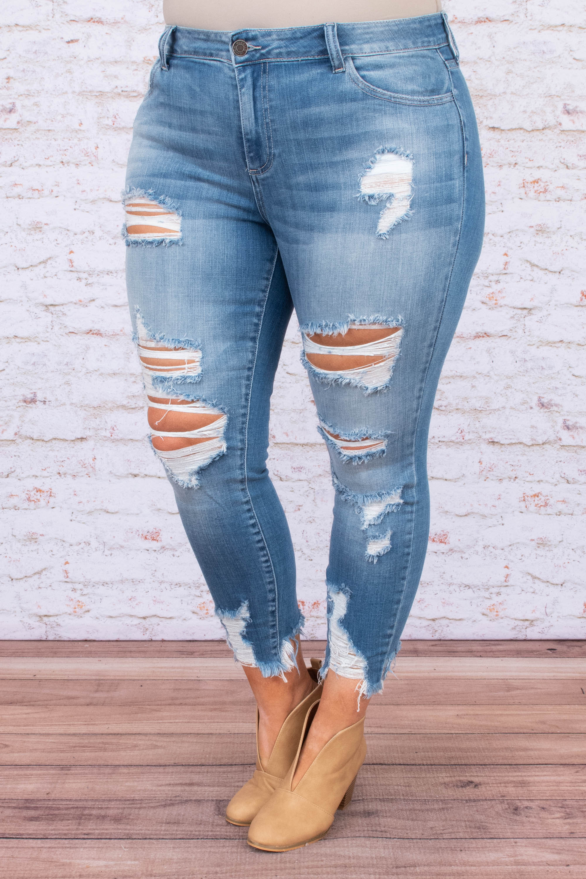 Blank Slate Skinny Jeans, Medium Wash - Giverhouse