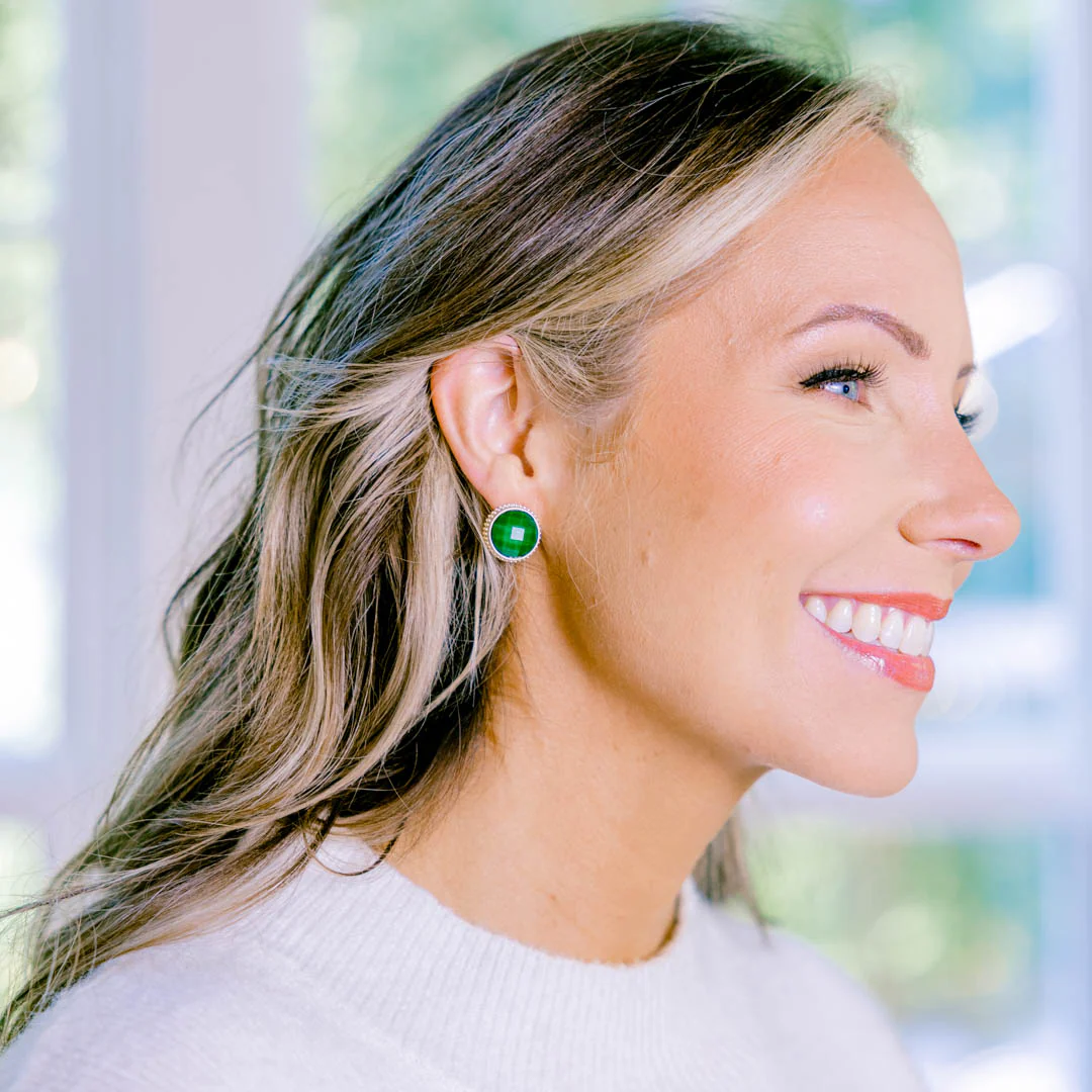 Share The Love Earrings, Green - Giverhouse