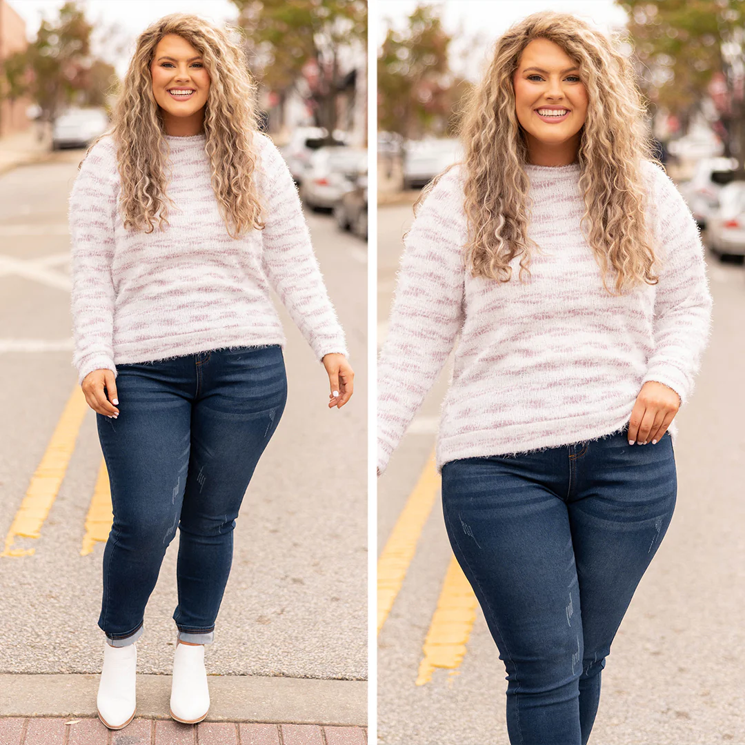 Touch The Night Sky Sweater, Lavender - Giverhouse