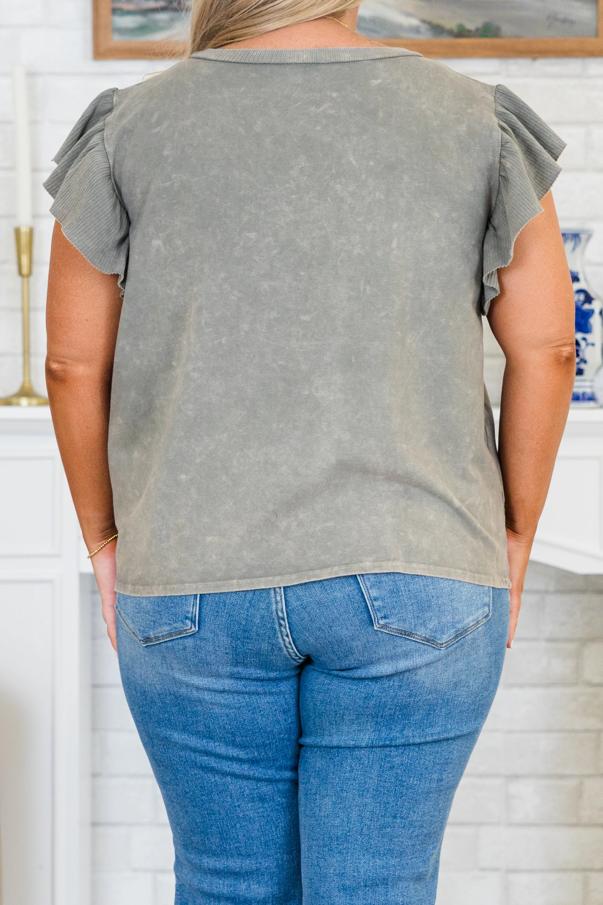 Wild Confidence Top, Charcoal - Giverhouse