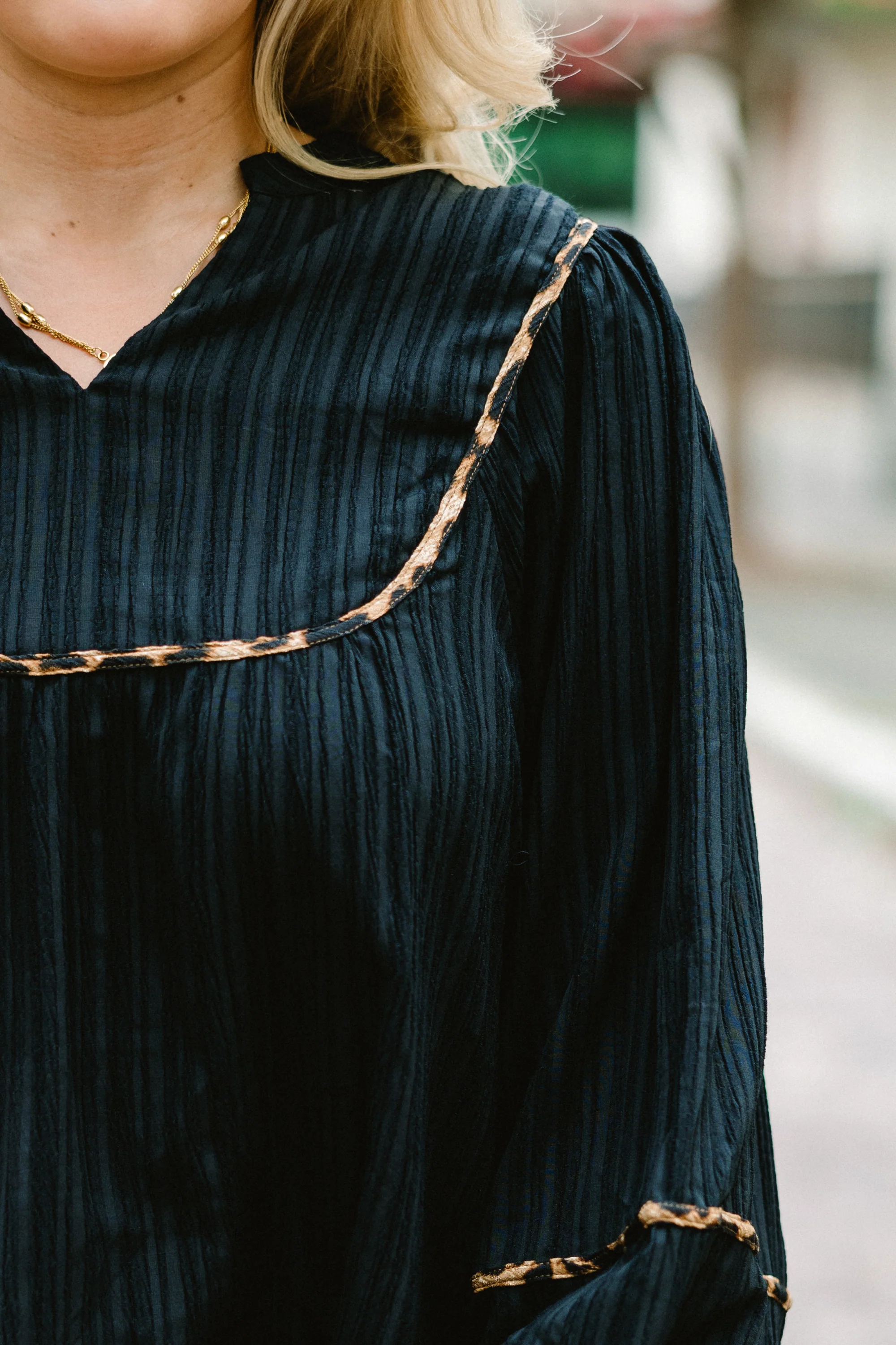 Skip A Beat Top, Black - Giverhouse