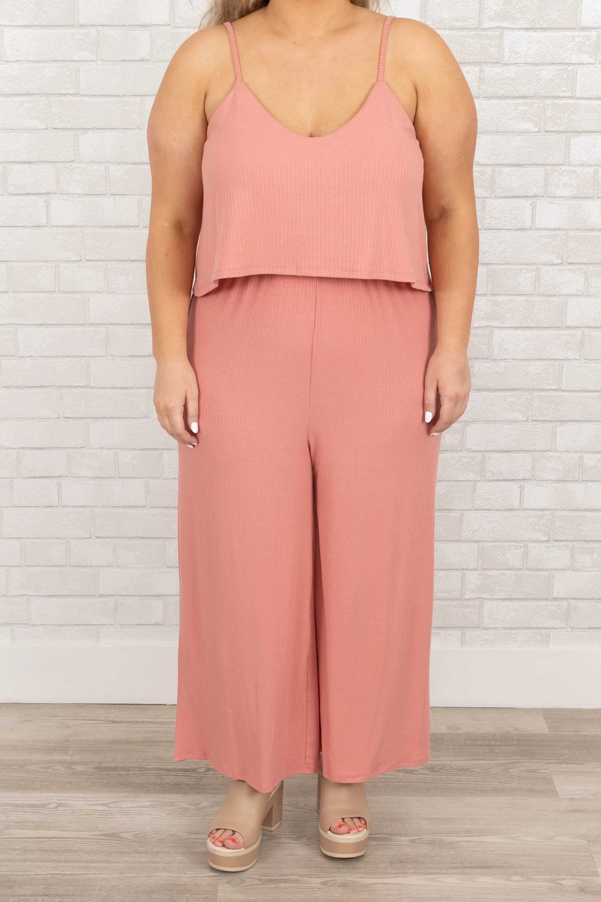 Finding My Peace Jumpsuit, Ash Rose - Giverhouse