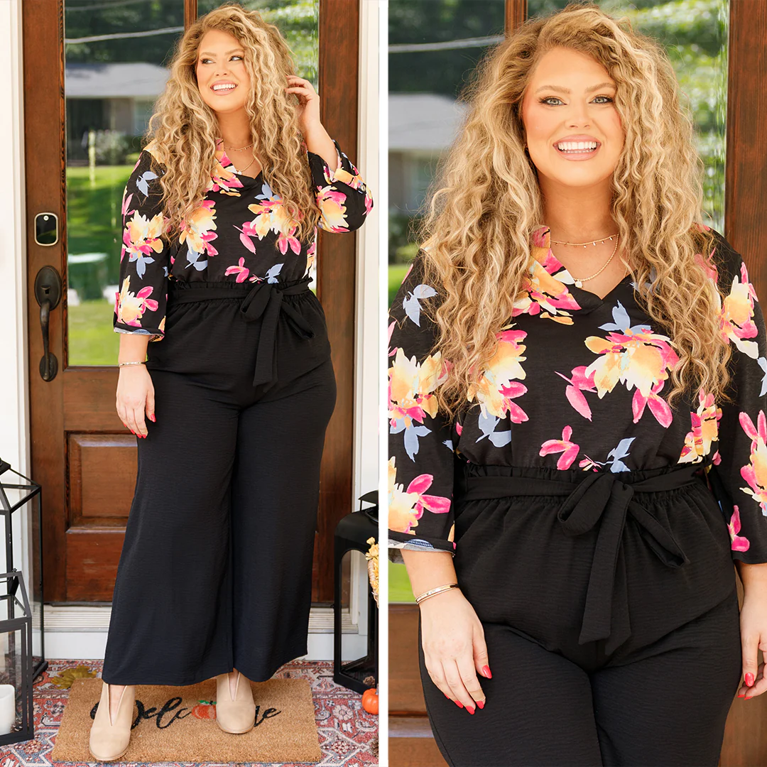 Can't Forget About Me Top, Black Multi - Giverhouse