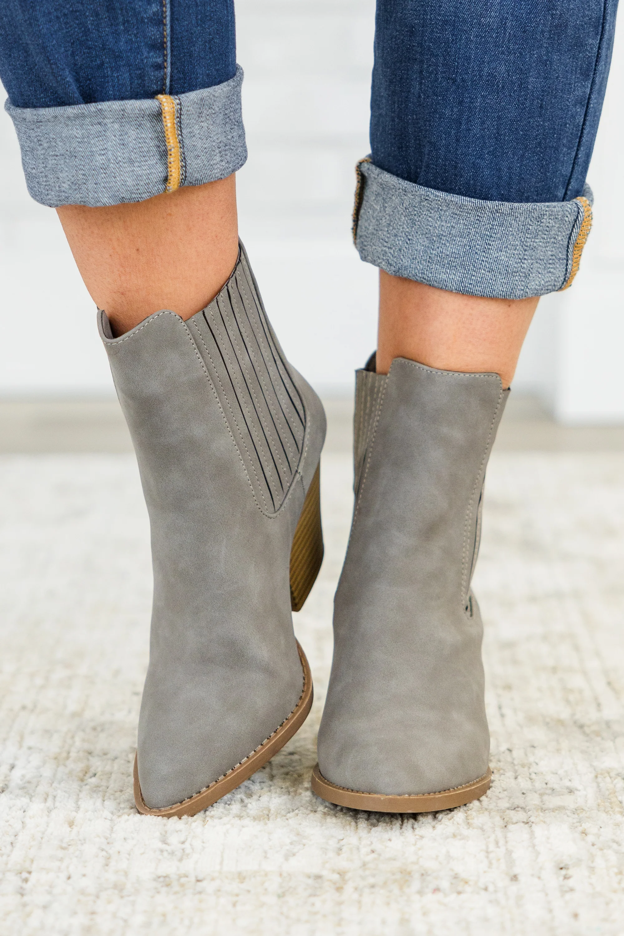 Over The Water Booties, Grey - Giverhouse