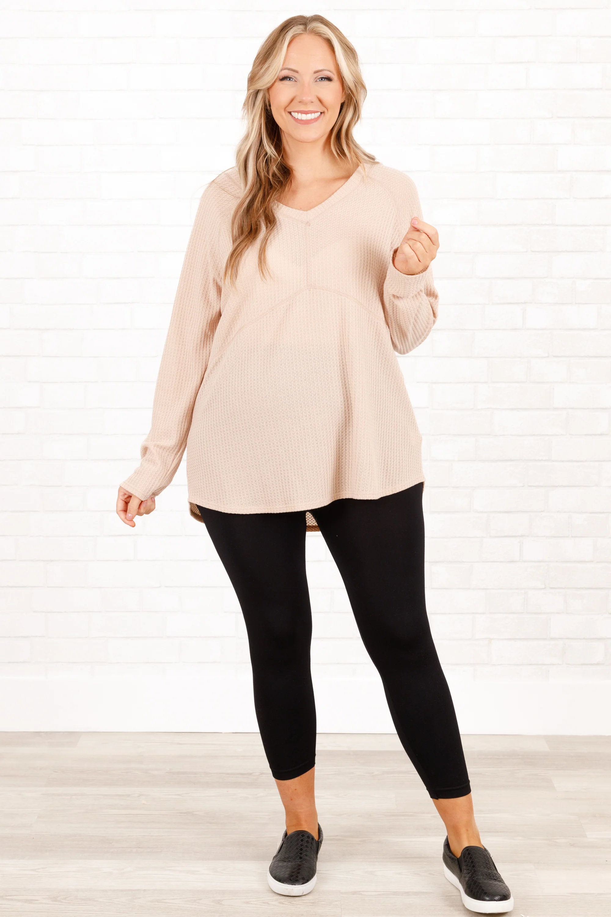 This Is Your Sign Top, Taupe - Giverhouse