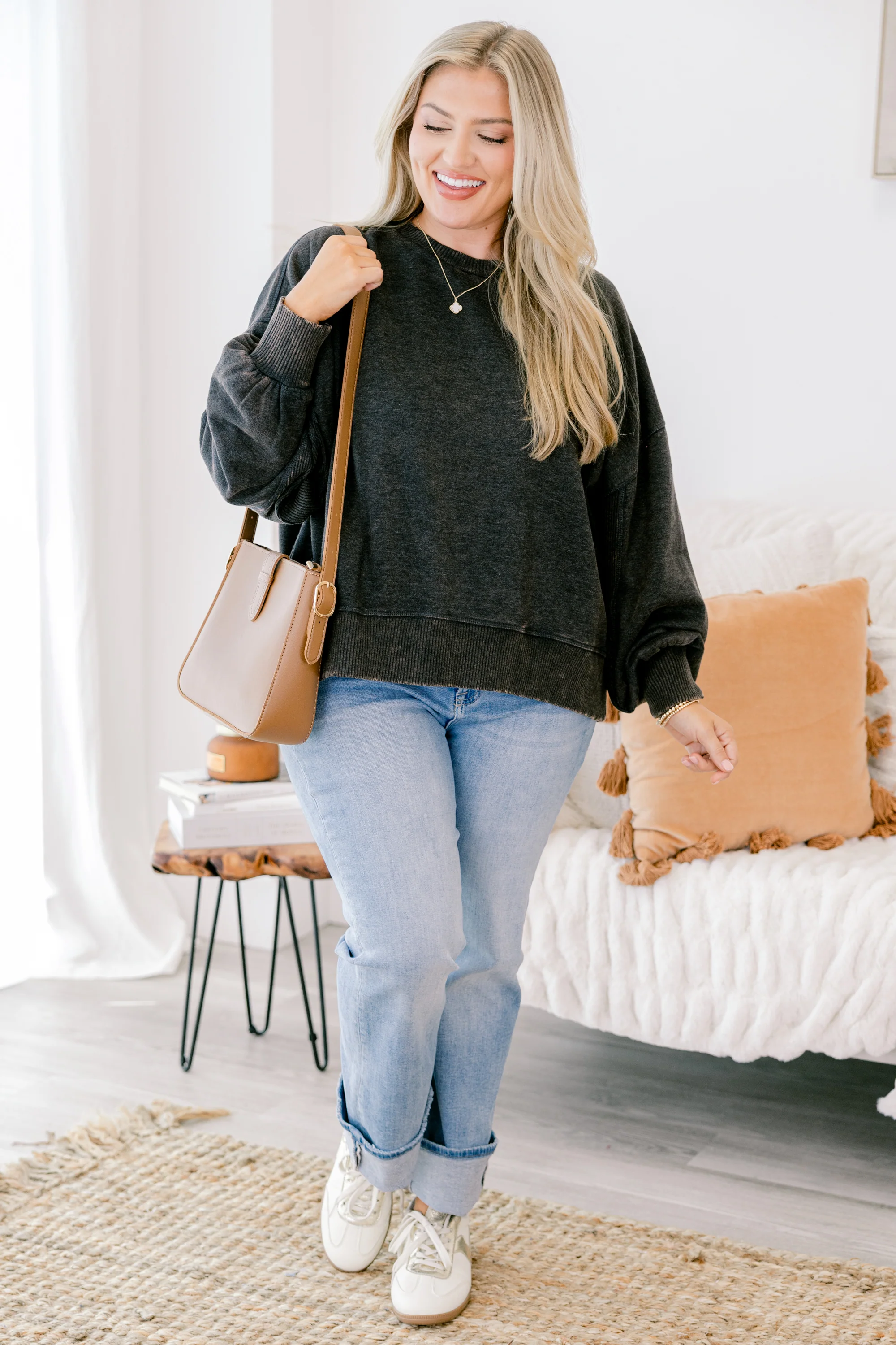 Only Getting Started Pullover, Black - Giverhouse