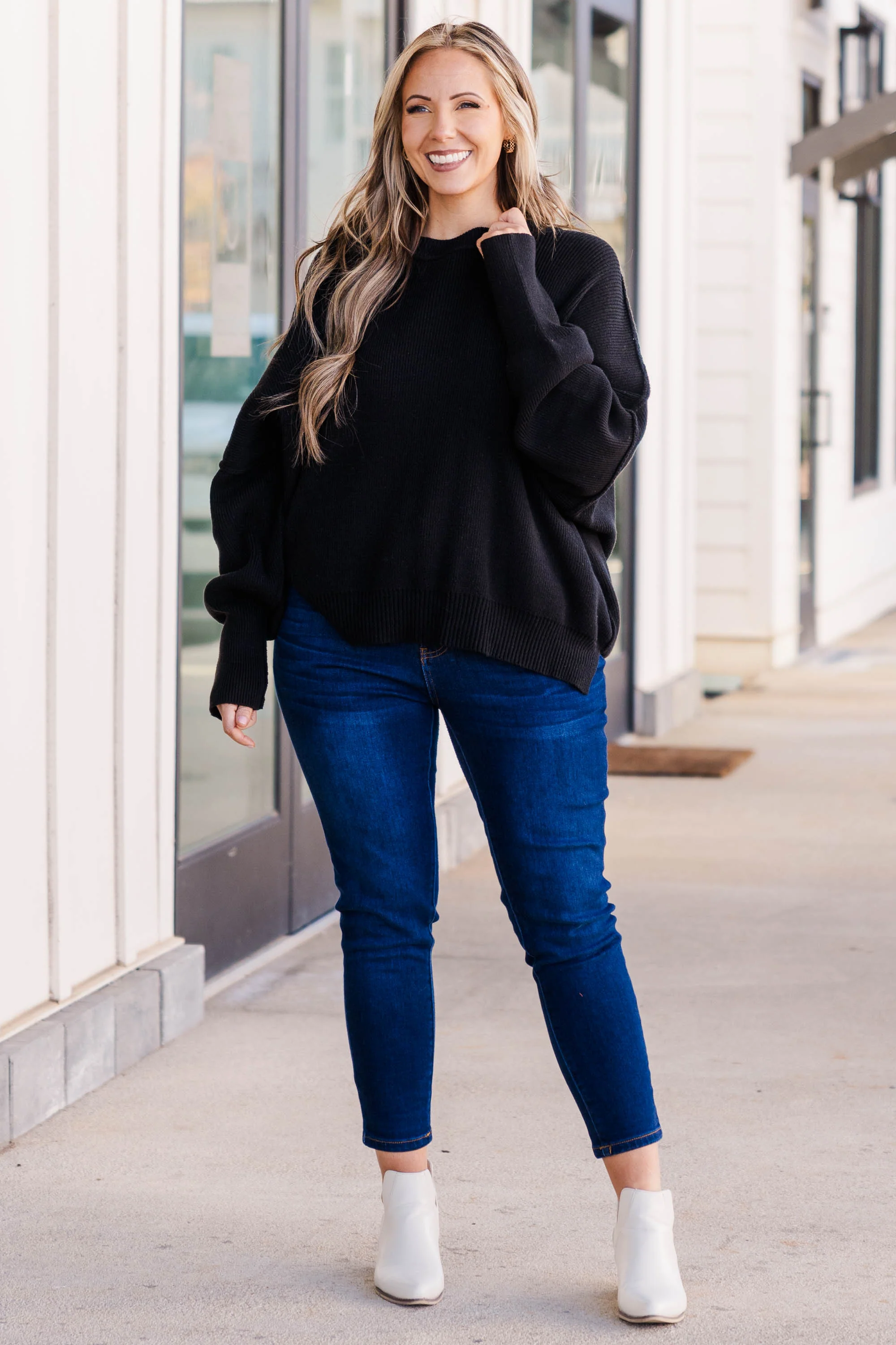 Magically Perfect Sweater, Black - Giverhouse