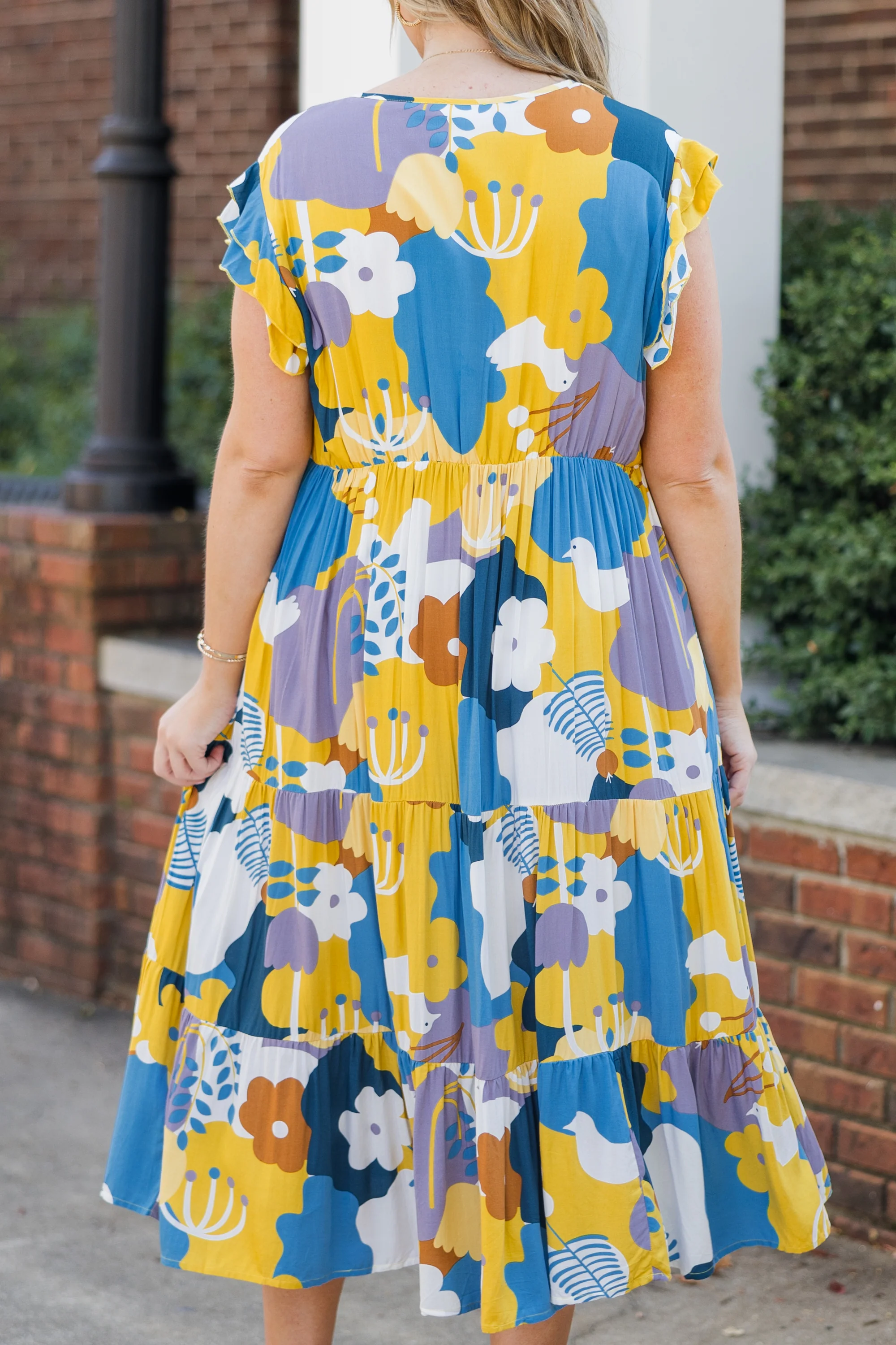 Love And Care Dress, Mustard - Giverhouse