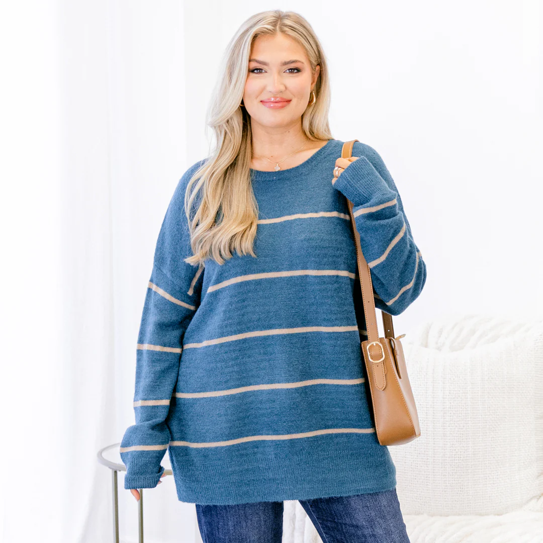 Slumber Party Sweater, Ocean Blue - Giverhouse