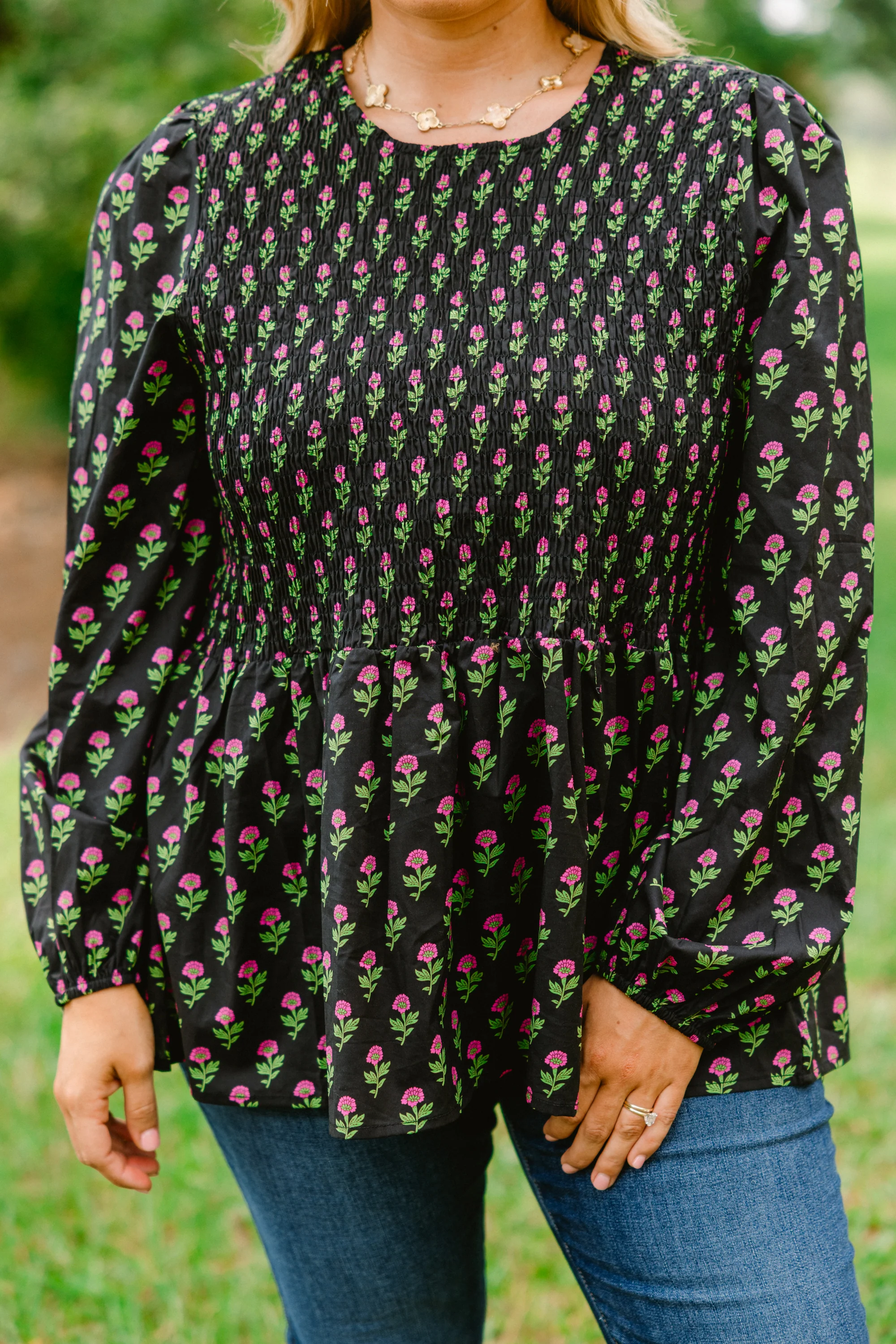 Wallflower Kisses Top, Black-Pink - Giverhouse