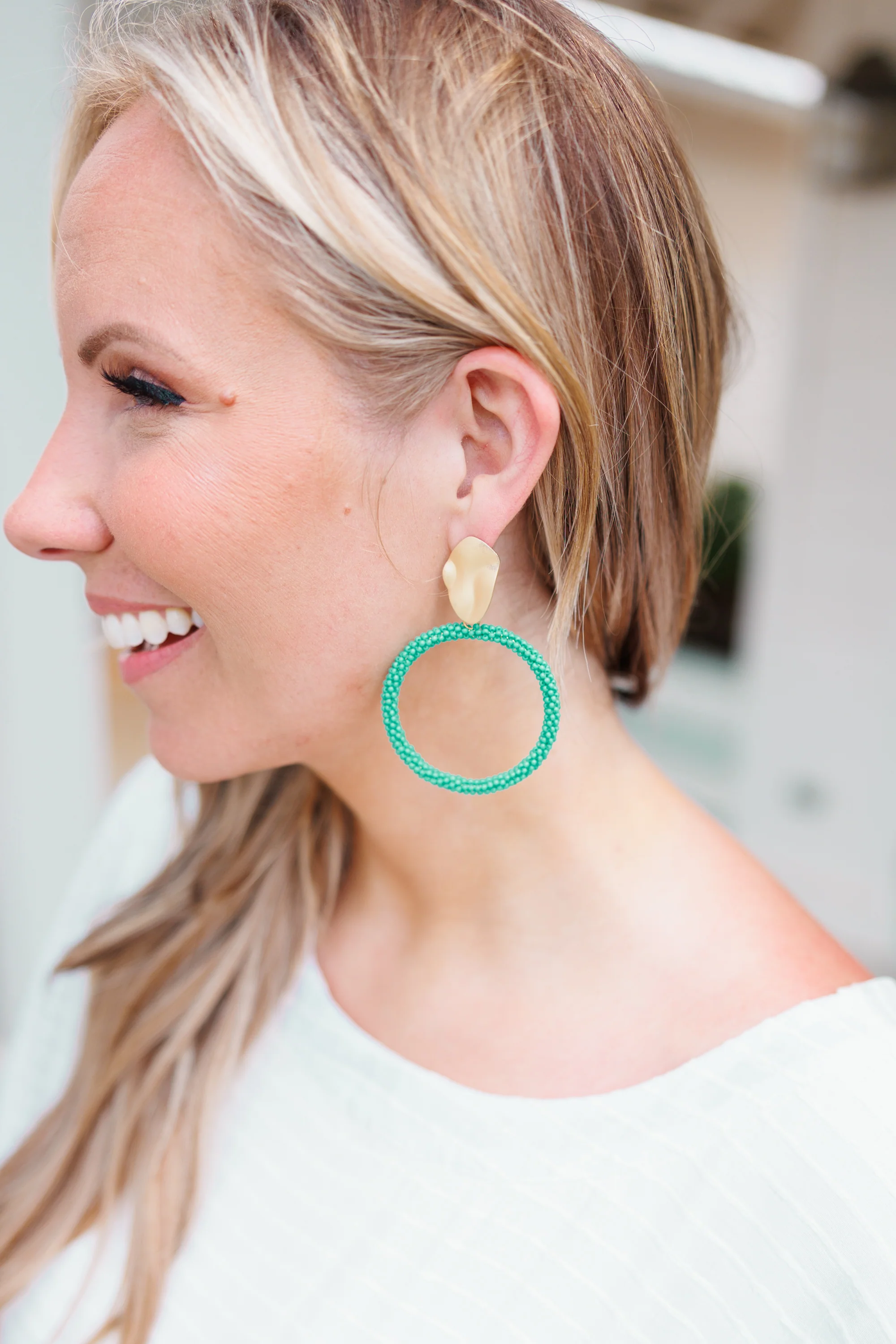 Little Lady Earrings, Teal - Giverhouse