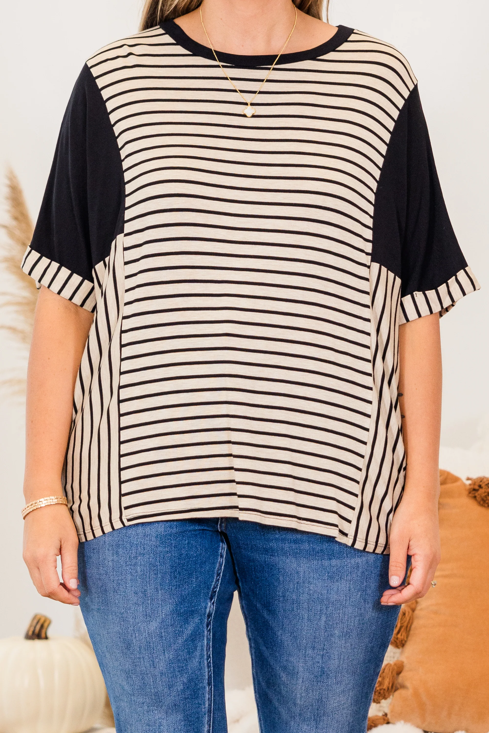 Heavy On My Mind Top, Black - Giverhouse