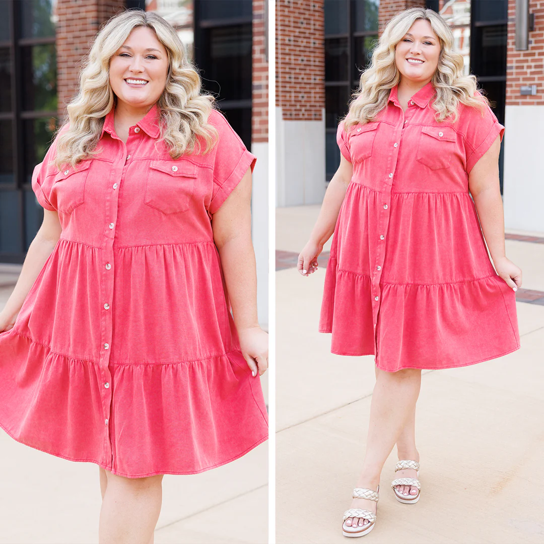 Lost In A Daze Dress, Red - Giverhouse