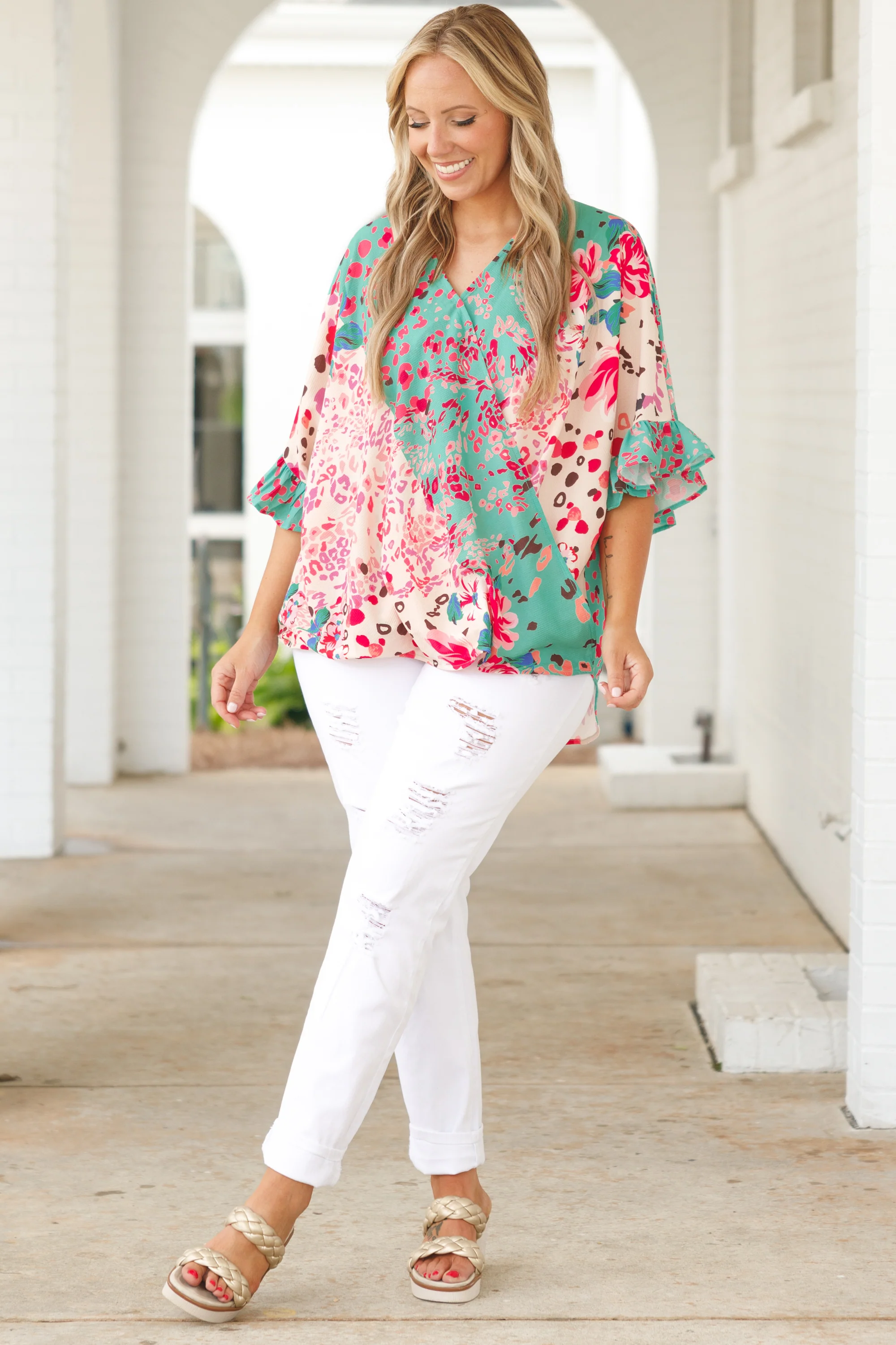 Bring It Around Town Jeans, White - Giverhouse