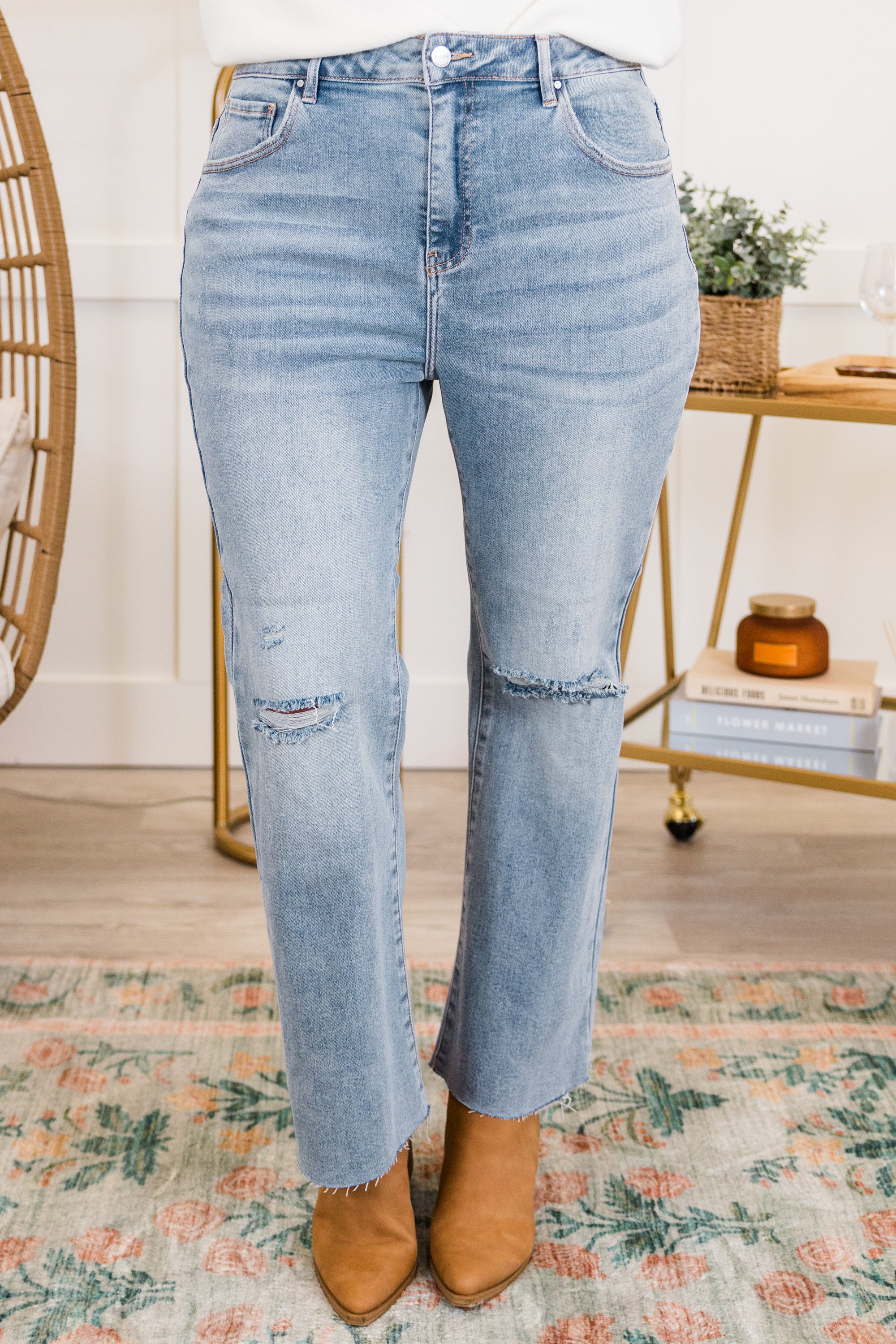 Angel Energy Jeans, Light Wash - Giverhouse