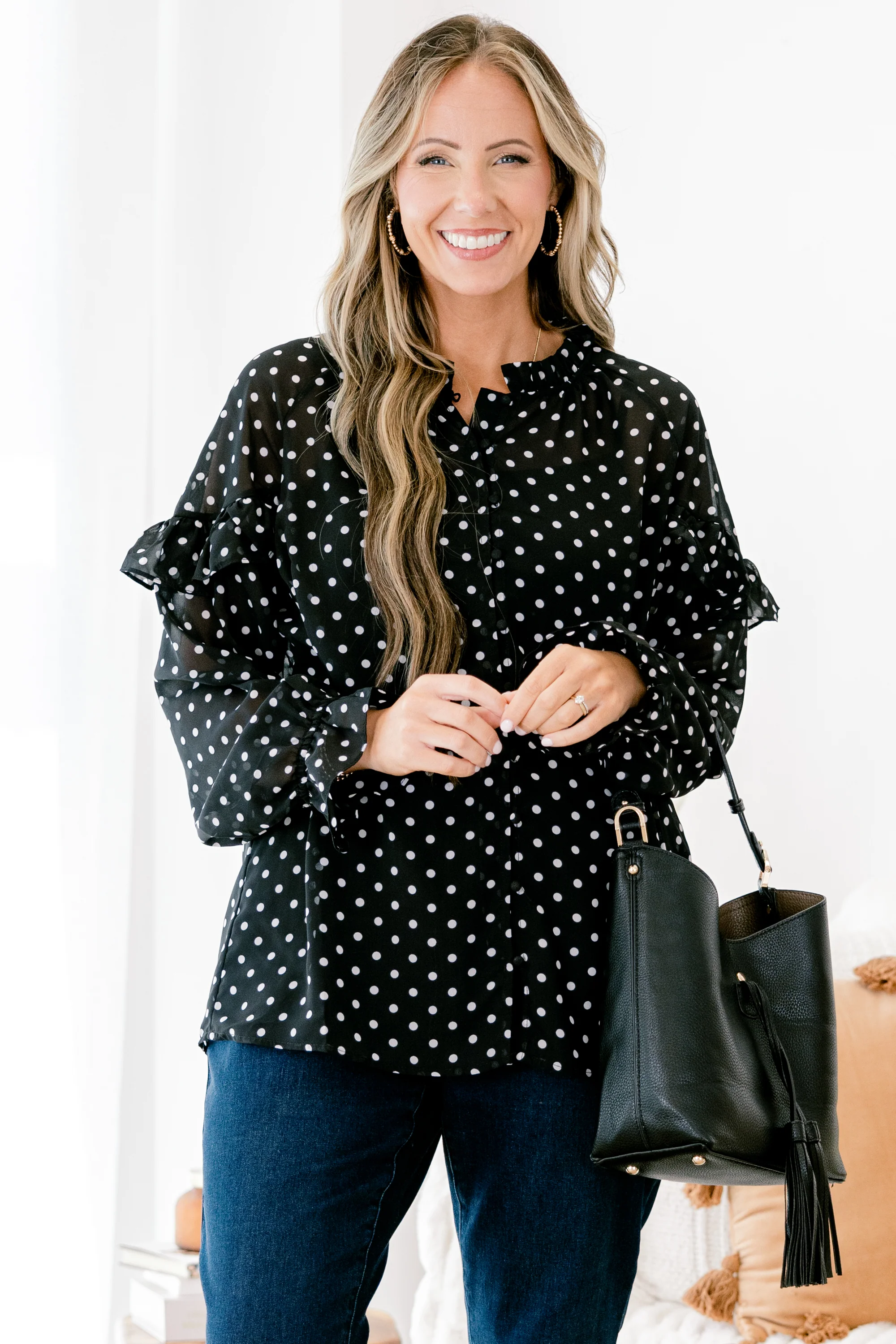 Happiness Is Homemade Top, Black - Giverhouse