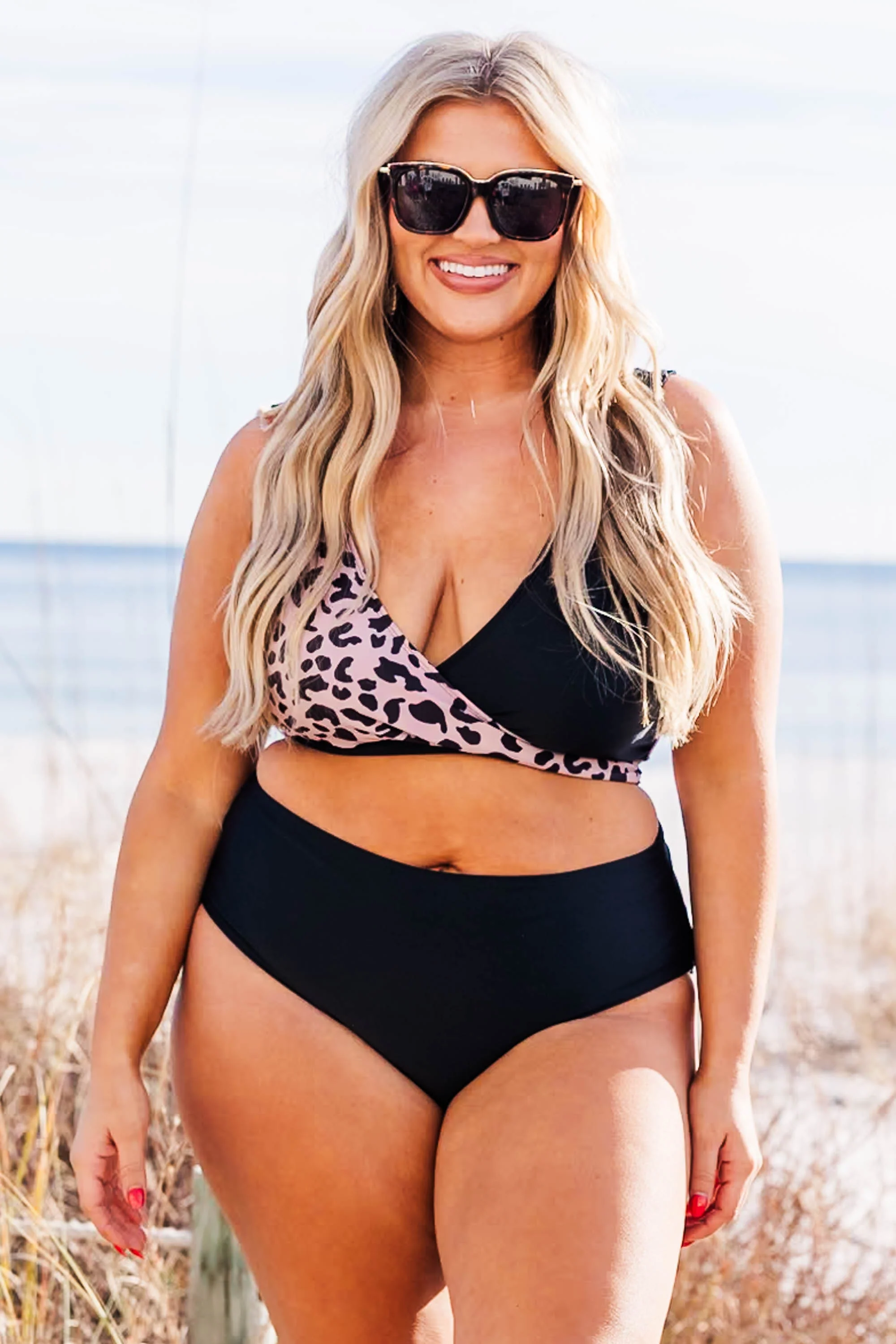 Catch Flights Swim Top, Leopard - Giverhouse