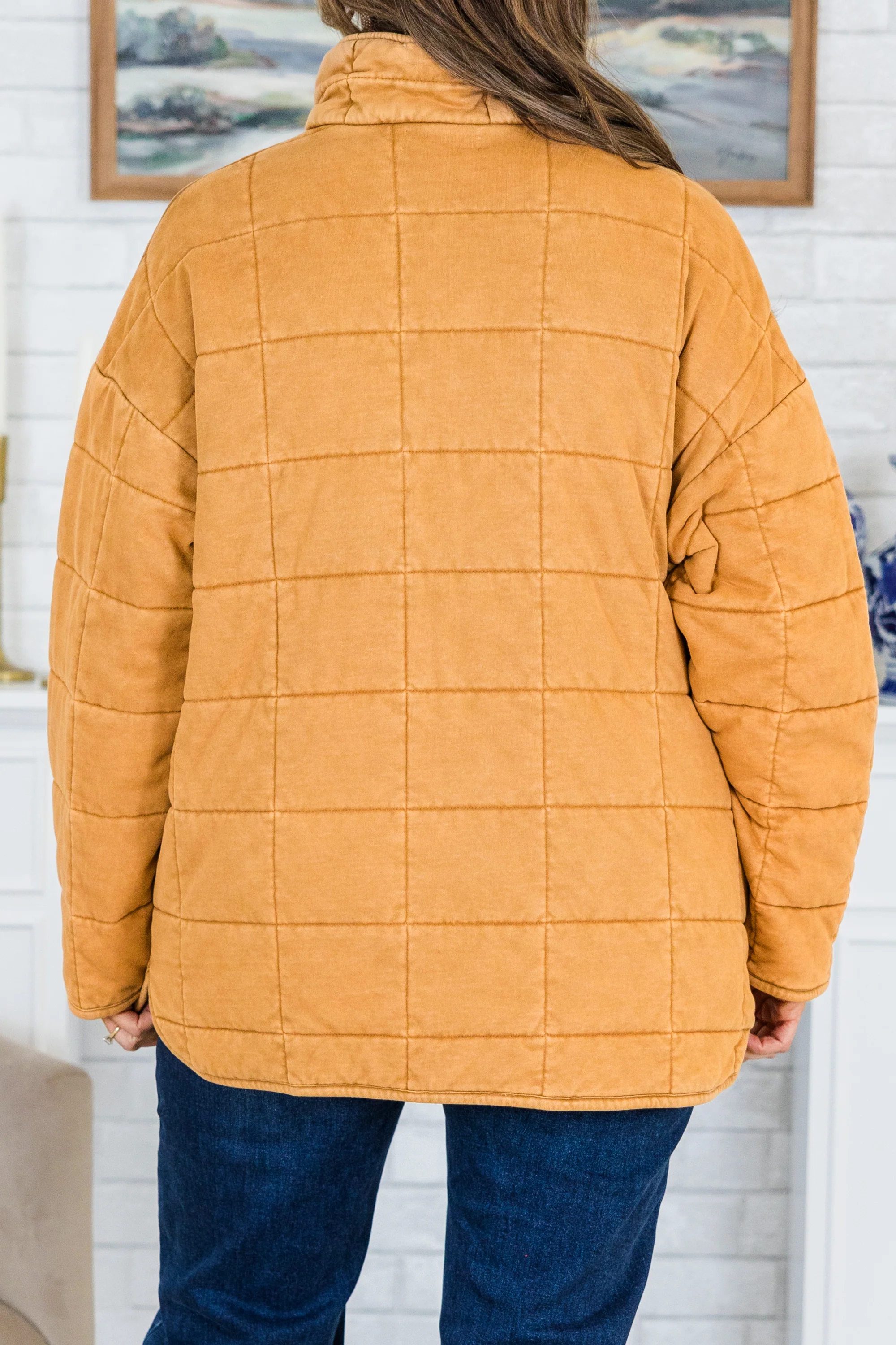 Faded Memories Jacket, Taupe - Giverhouse