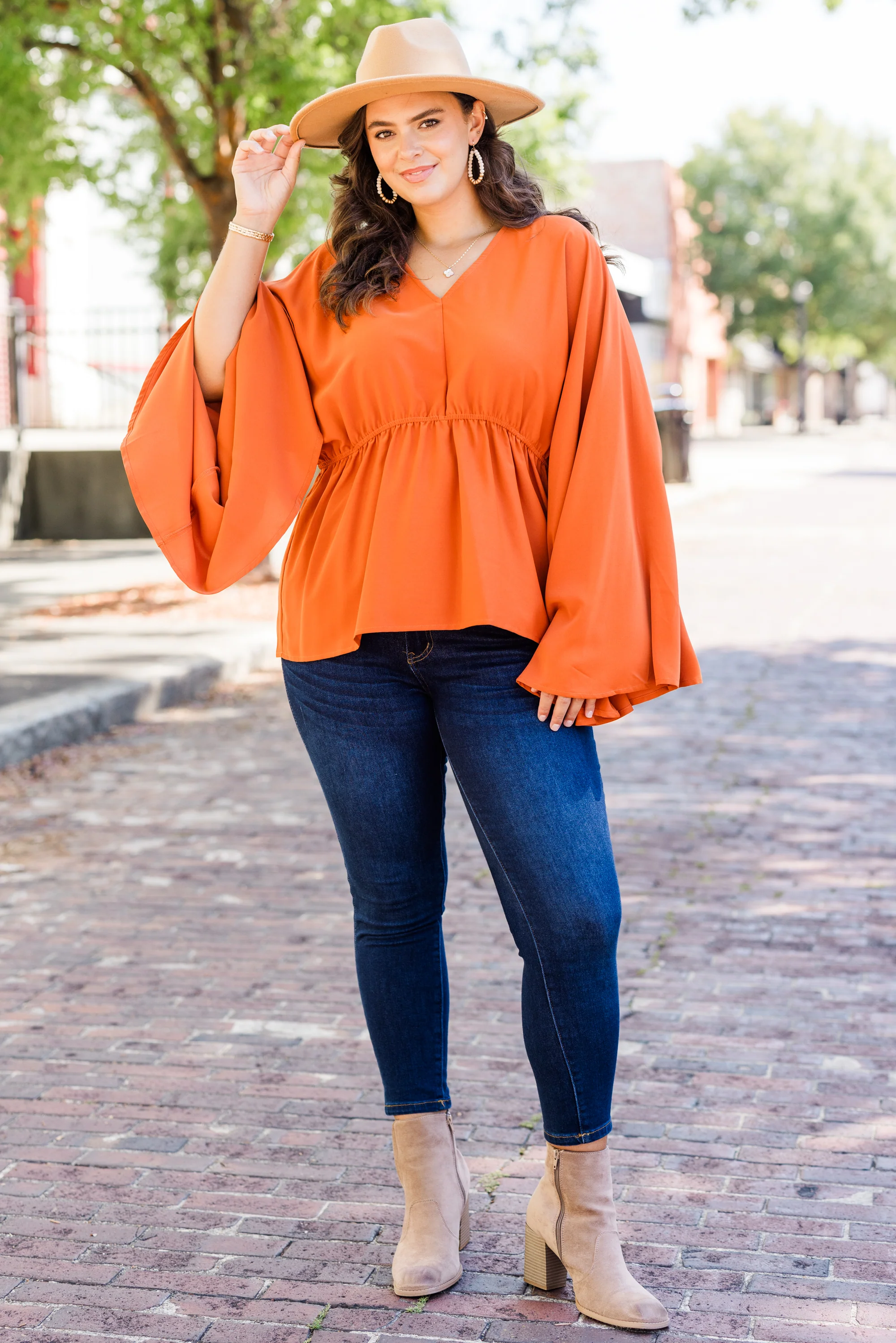 Snapdragon Top, Orange - Giverhouse