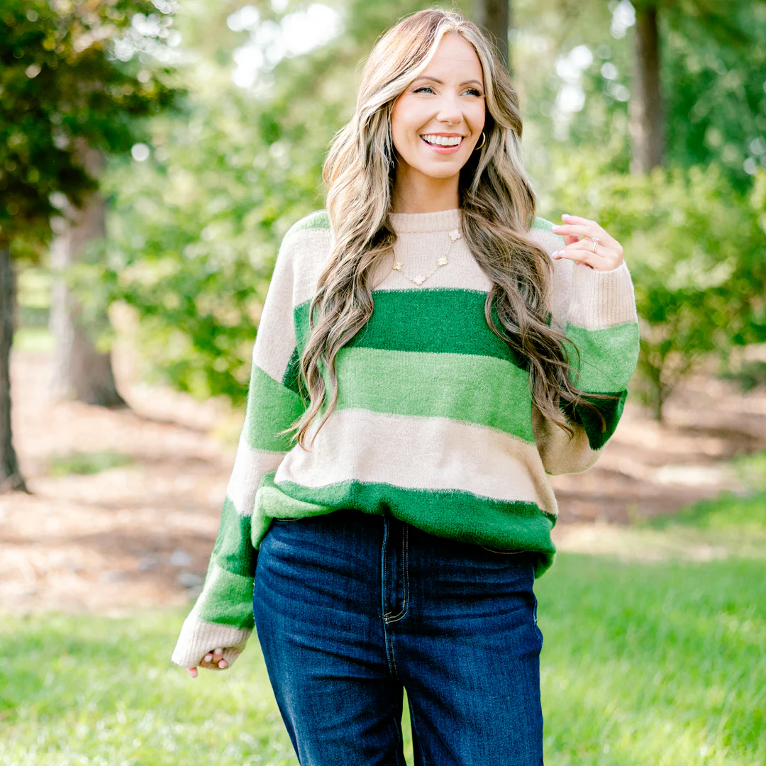 Slayful Sweater, Olive Multi - Giverhouse