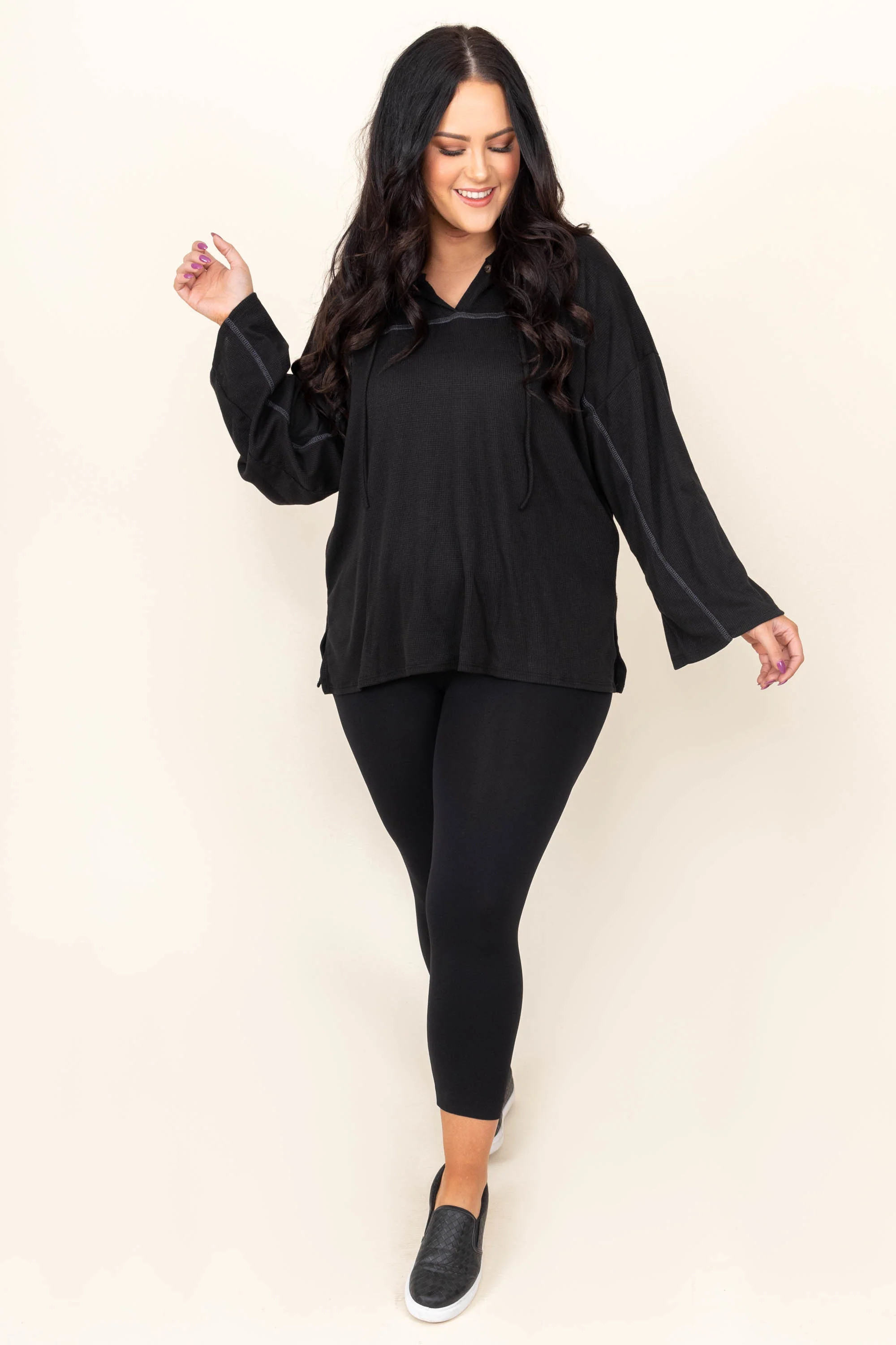 Seeking Serenity Hoodie, Black - Giverhouse