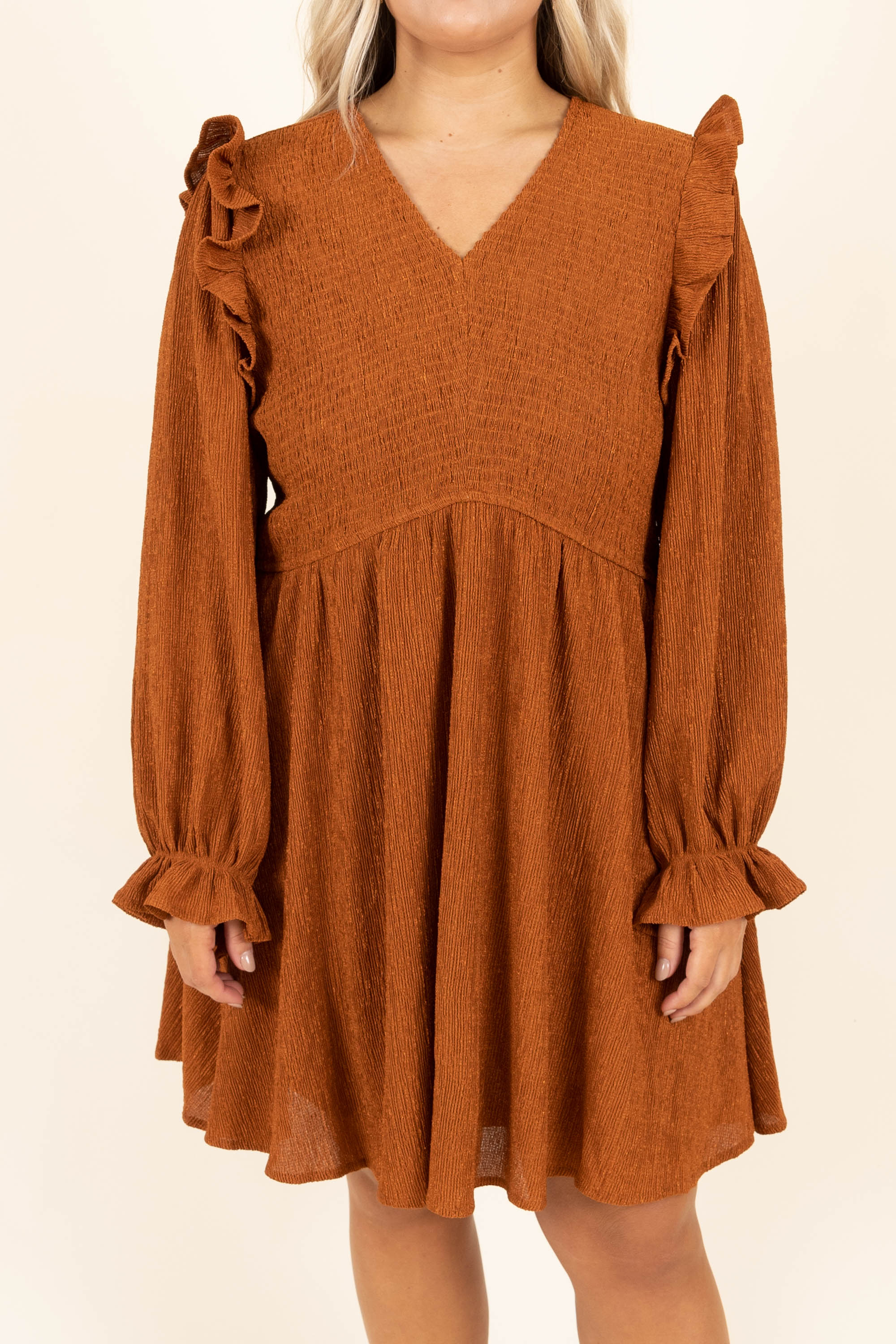 Cinnamon Girl Dress, Caramel - Giverhouse