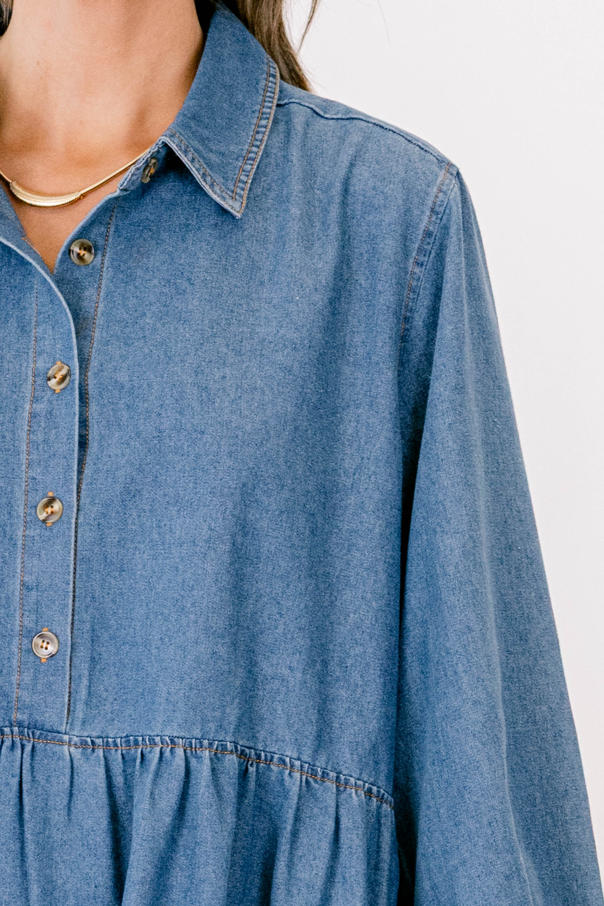 Said In Stride Dress, Blue - Giverhouse