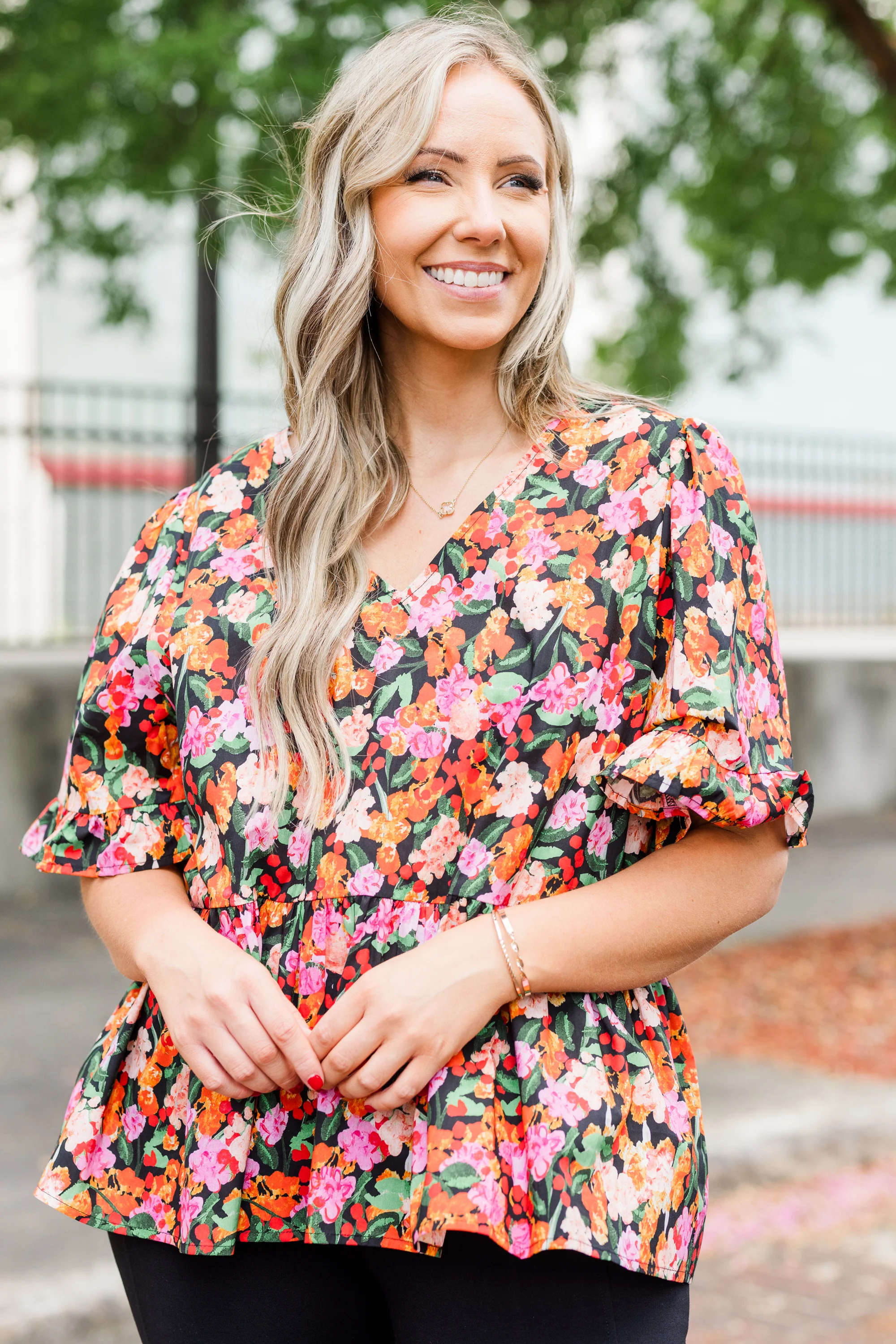 Coastal Garden Top, Black - Giverhouse