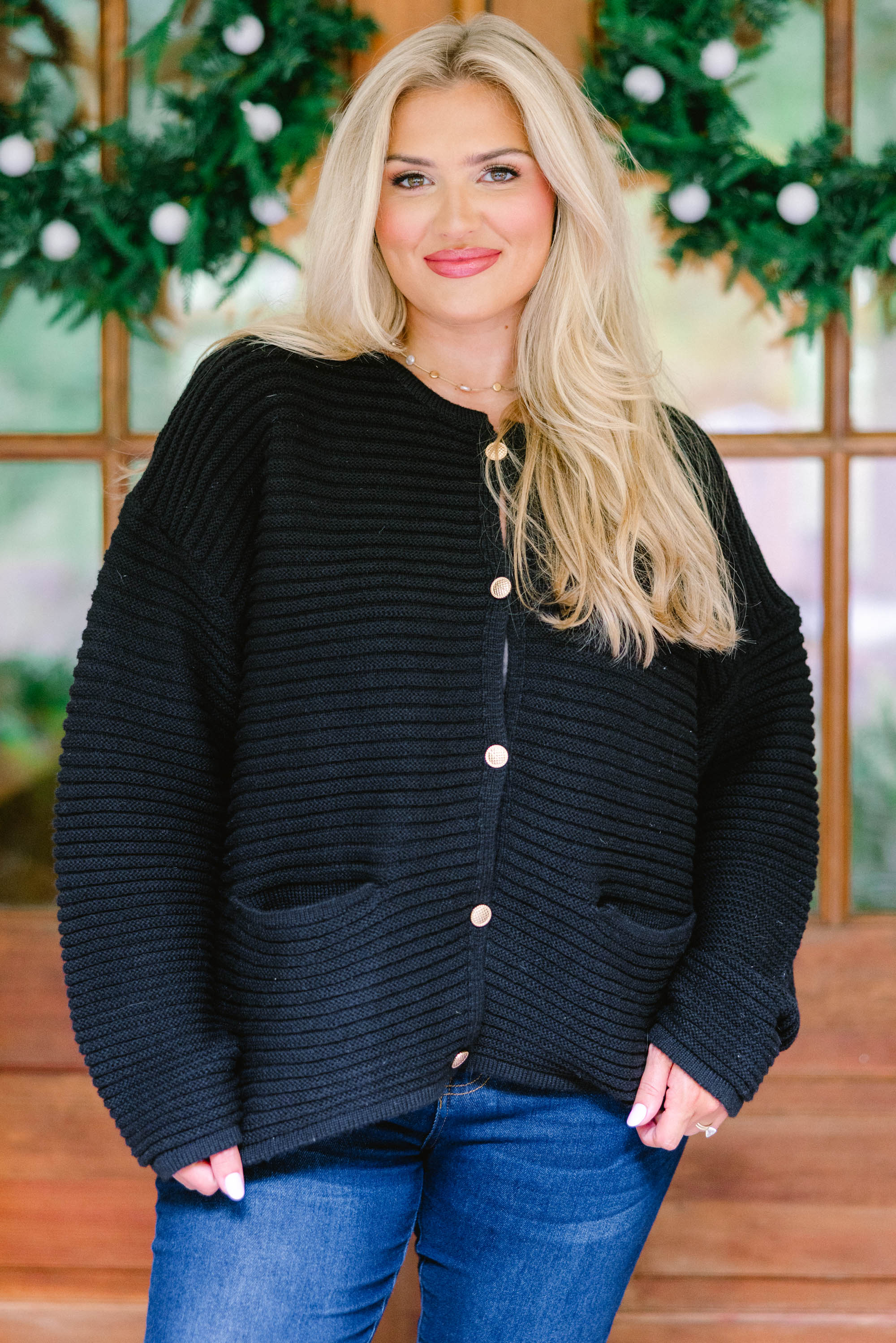Path To Greatness Cardigan, Black - Giverhouse