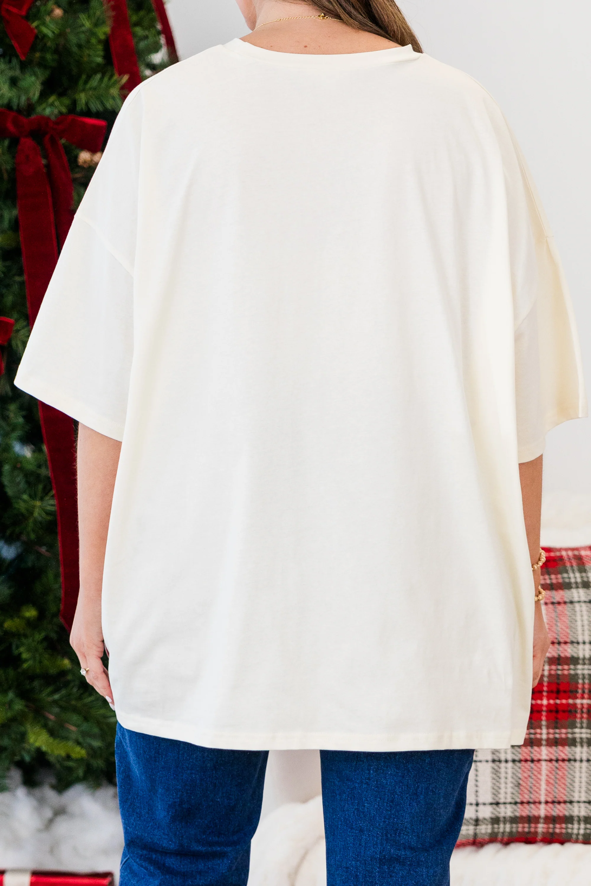 Be Bubbly Boyfriend Tee, Ivory - Giverhouse