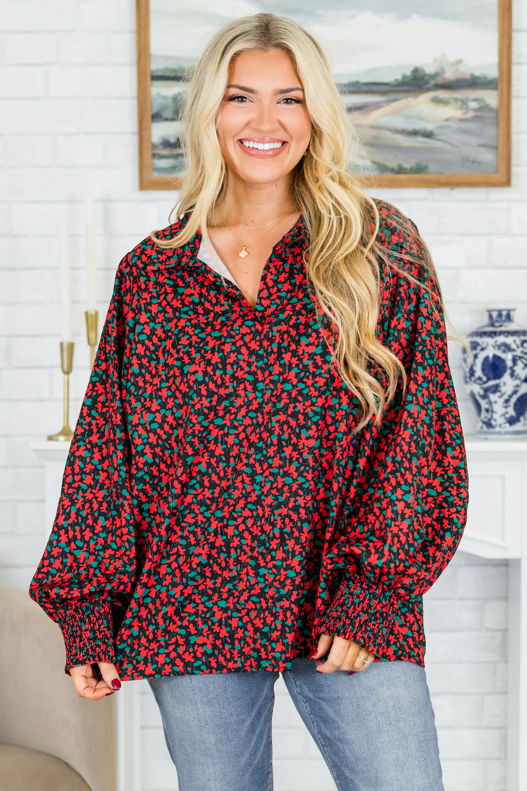 True You Top, Red/Black - Giverhouse