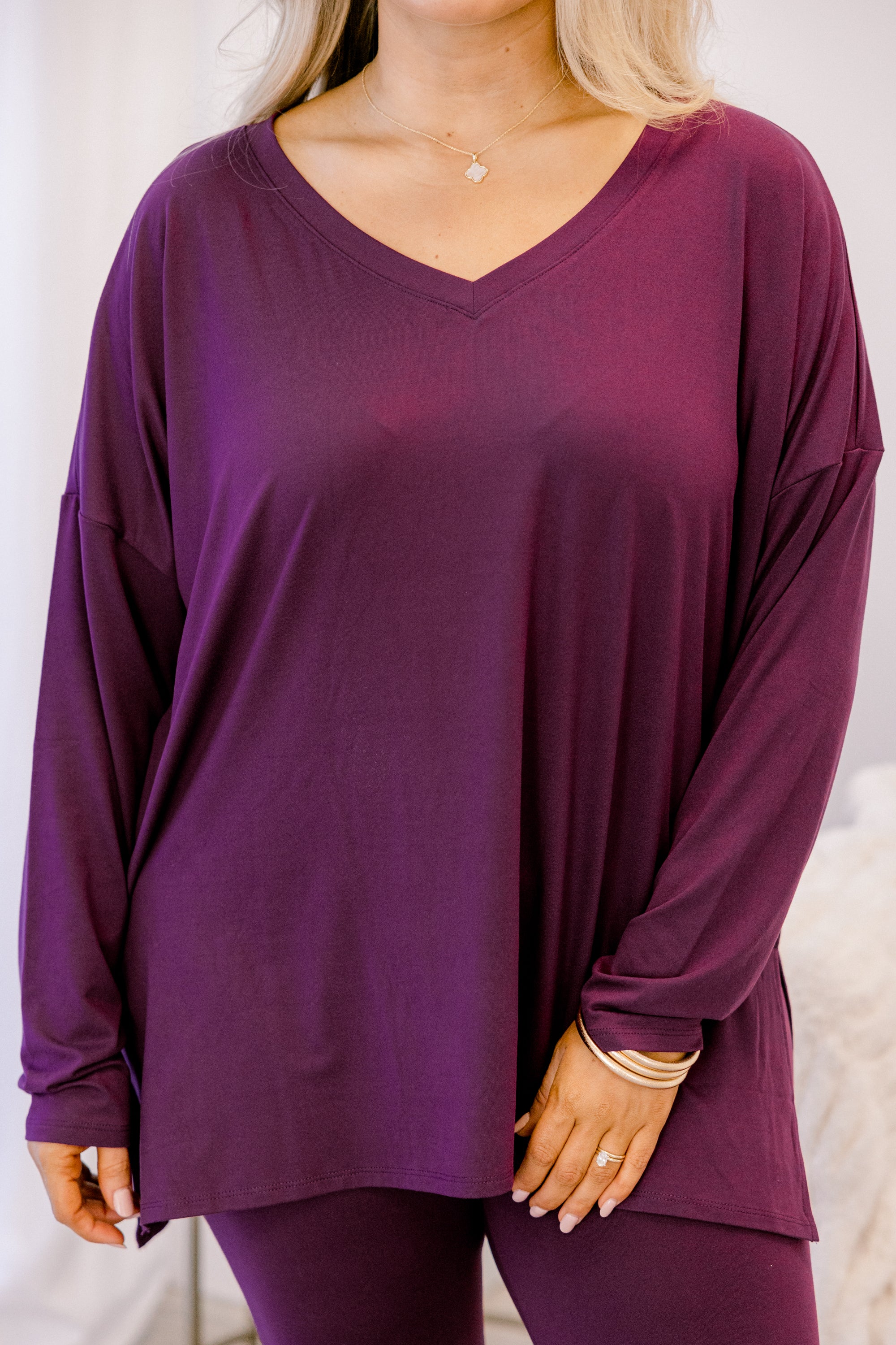 Happiness Because Of You Set, Eggplant - Giverhouse