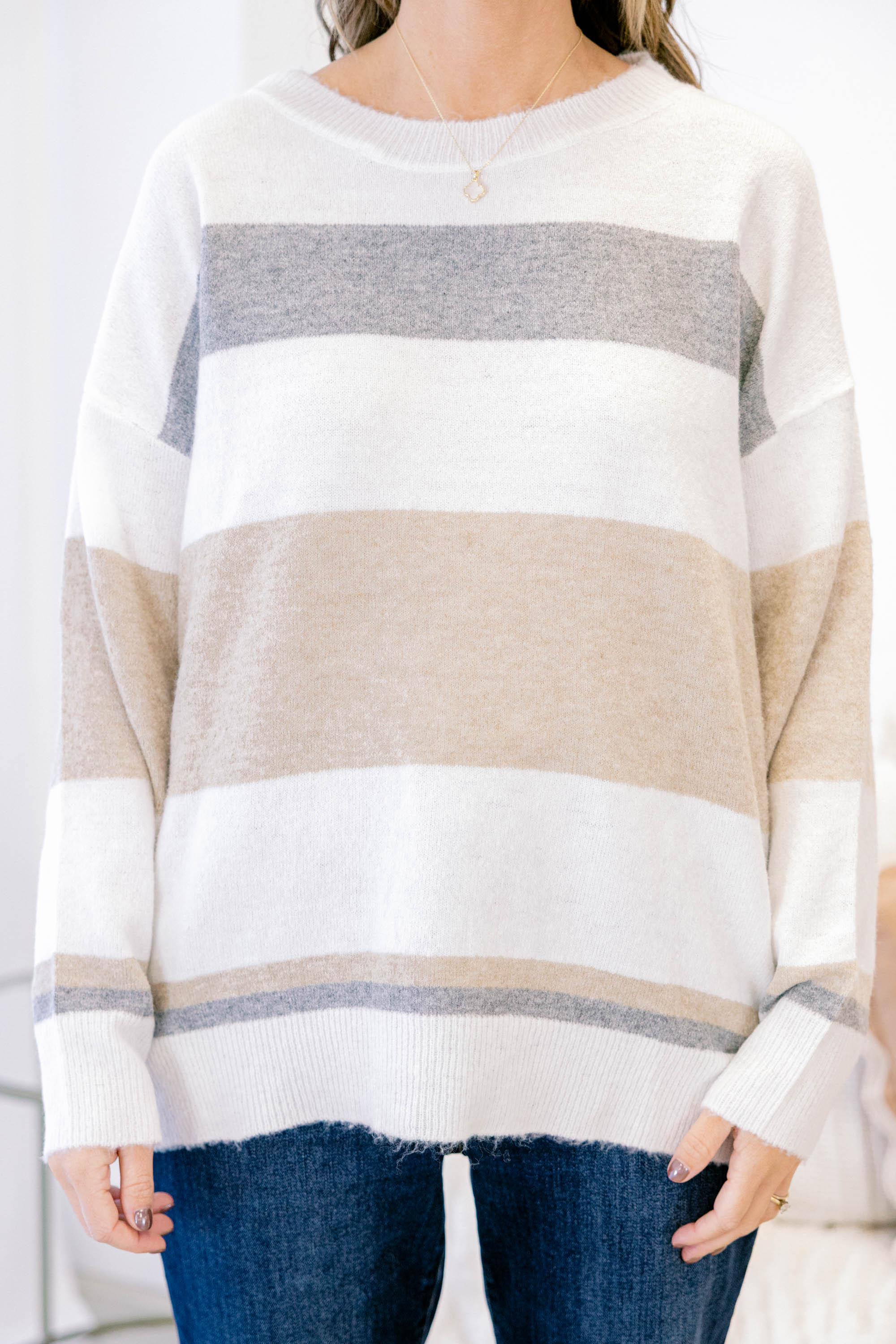 Remember To Dream Sweater, Cream - Giverhouse