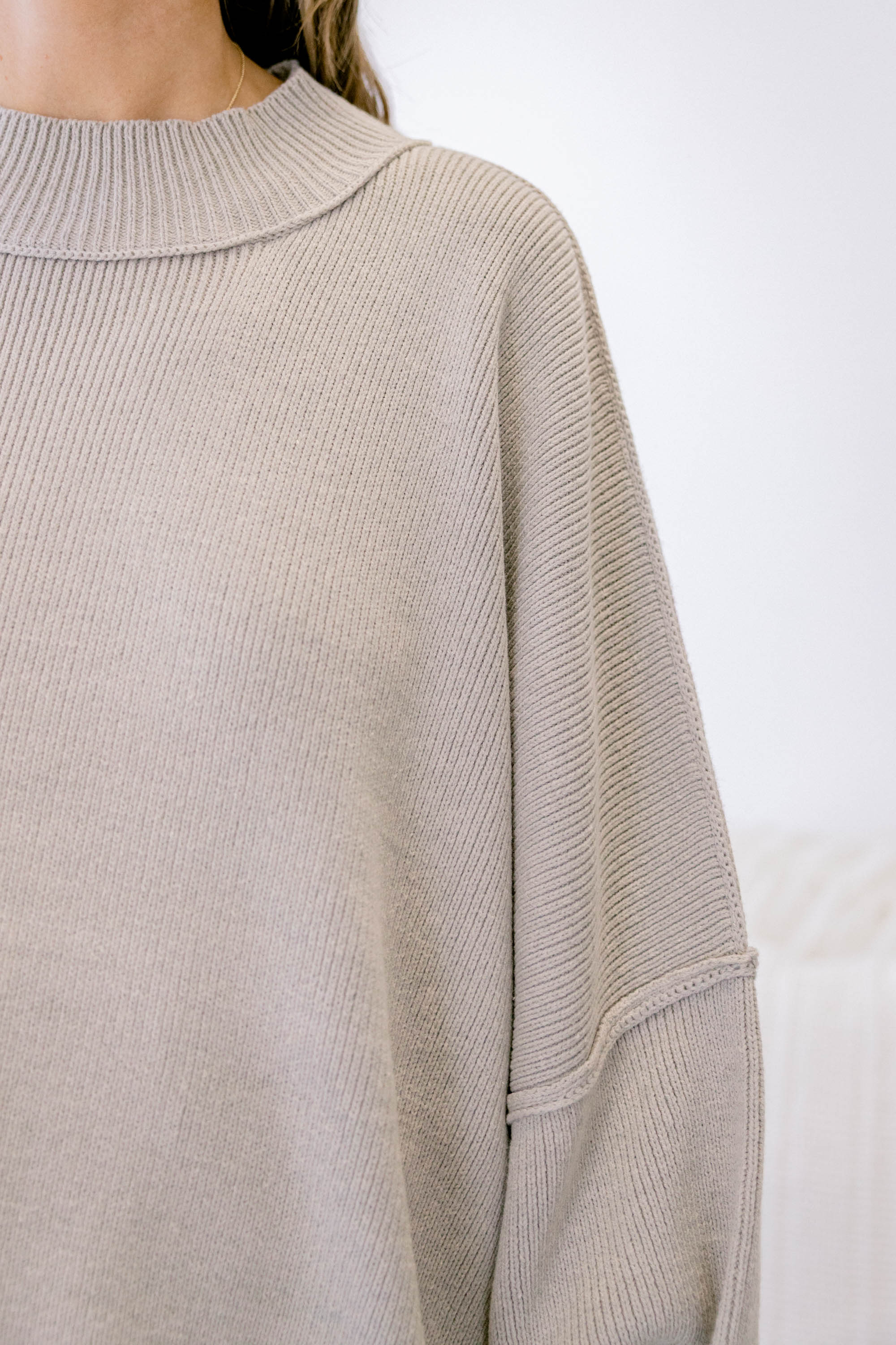 Perfectly Cozy Sweater, Heather Mocha - Giverhouse
