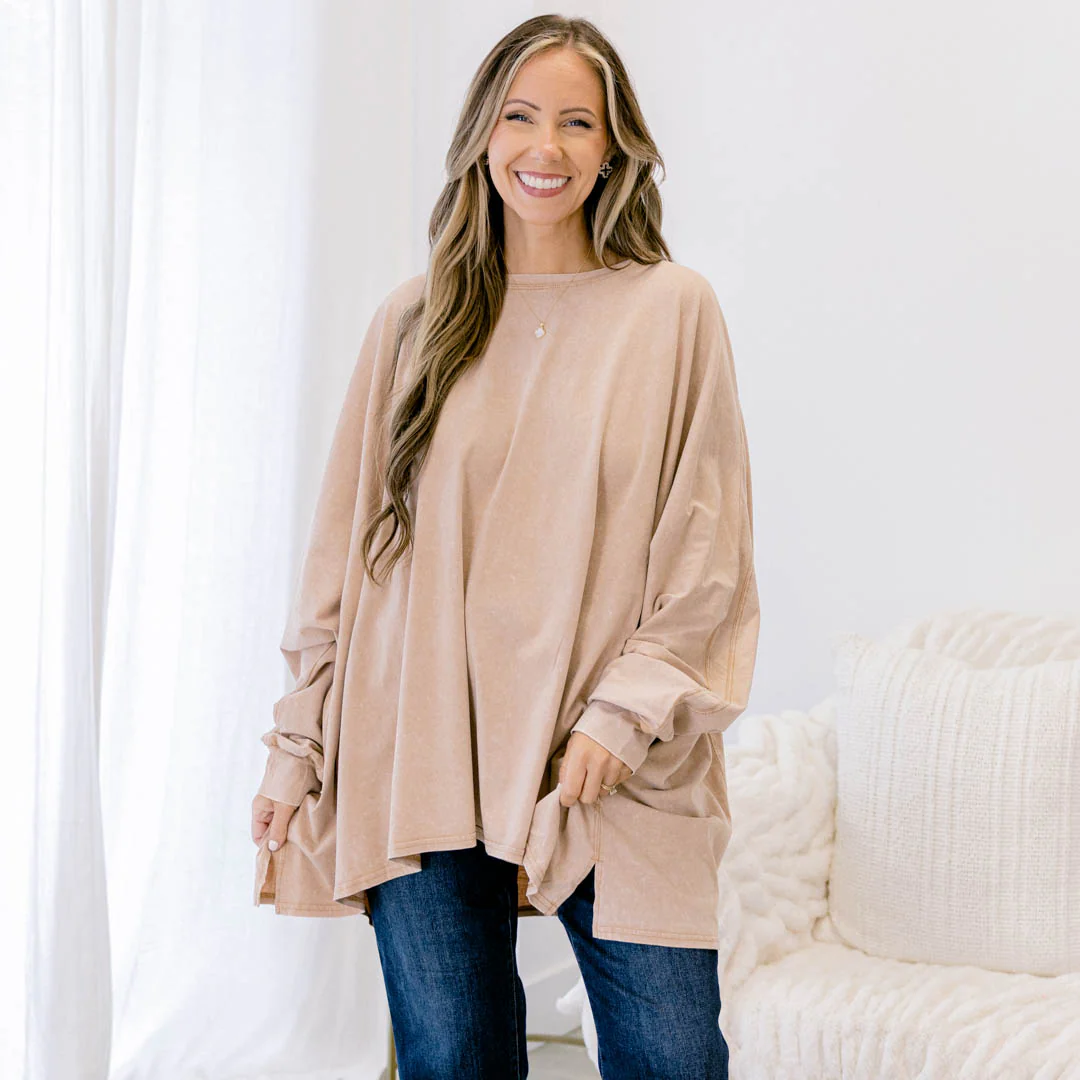 All So Nice Tunic, Sand - Giverhouse